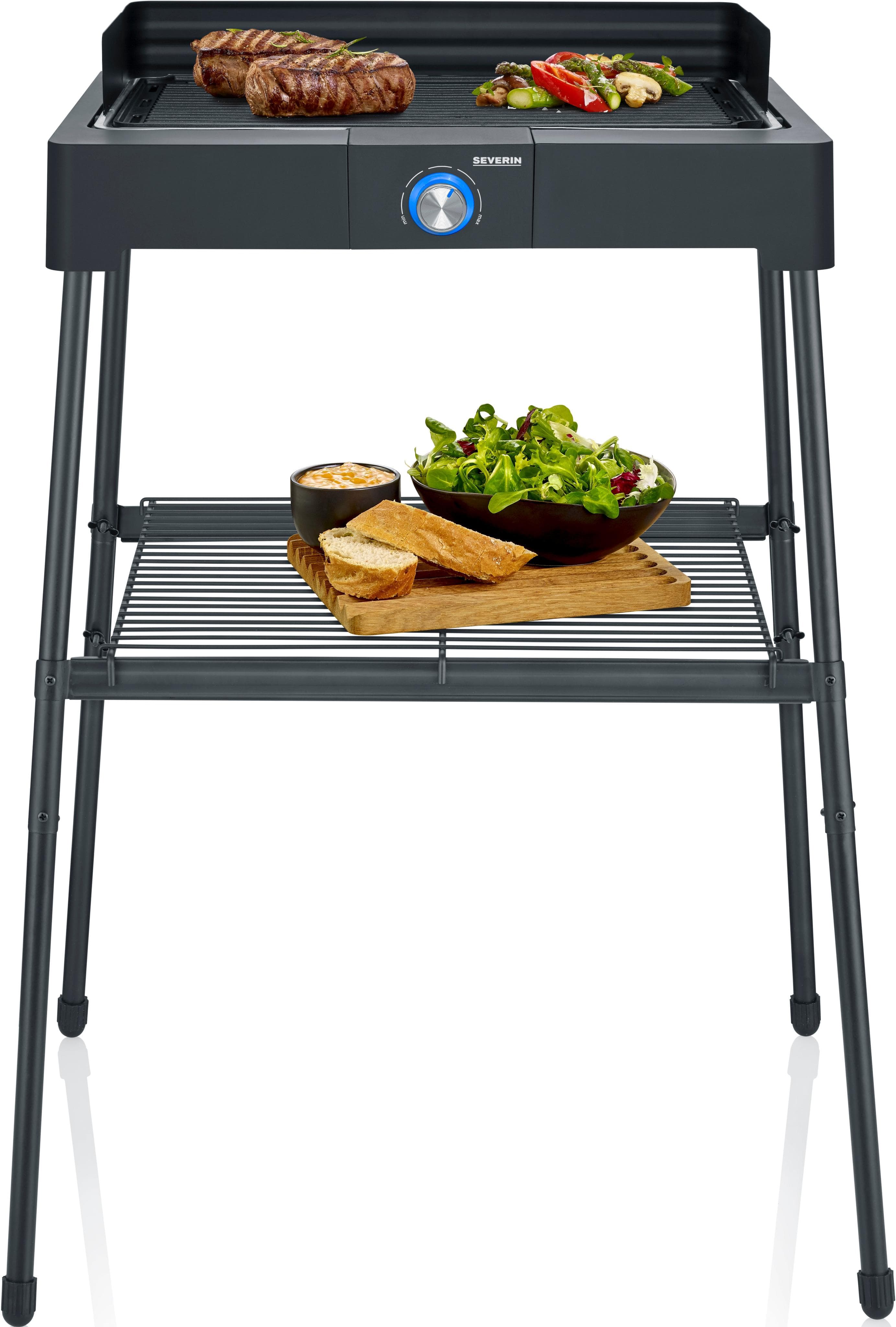 SEVERIN PG 8568 Standgrill - Elektrogrill mit Antihaftbeschichtung