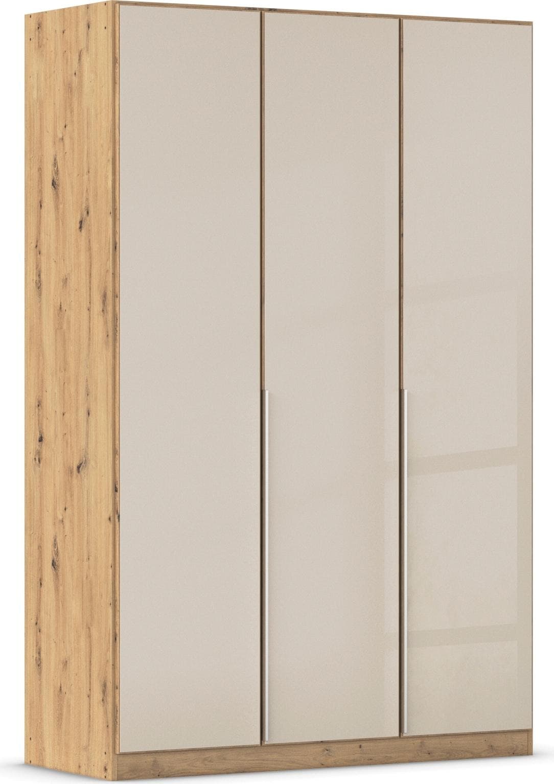 OTTO HOME Kleiderschrank AGORDO mit Glasfront Beige Eiche Artisan