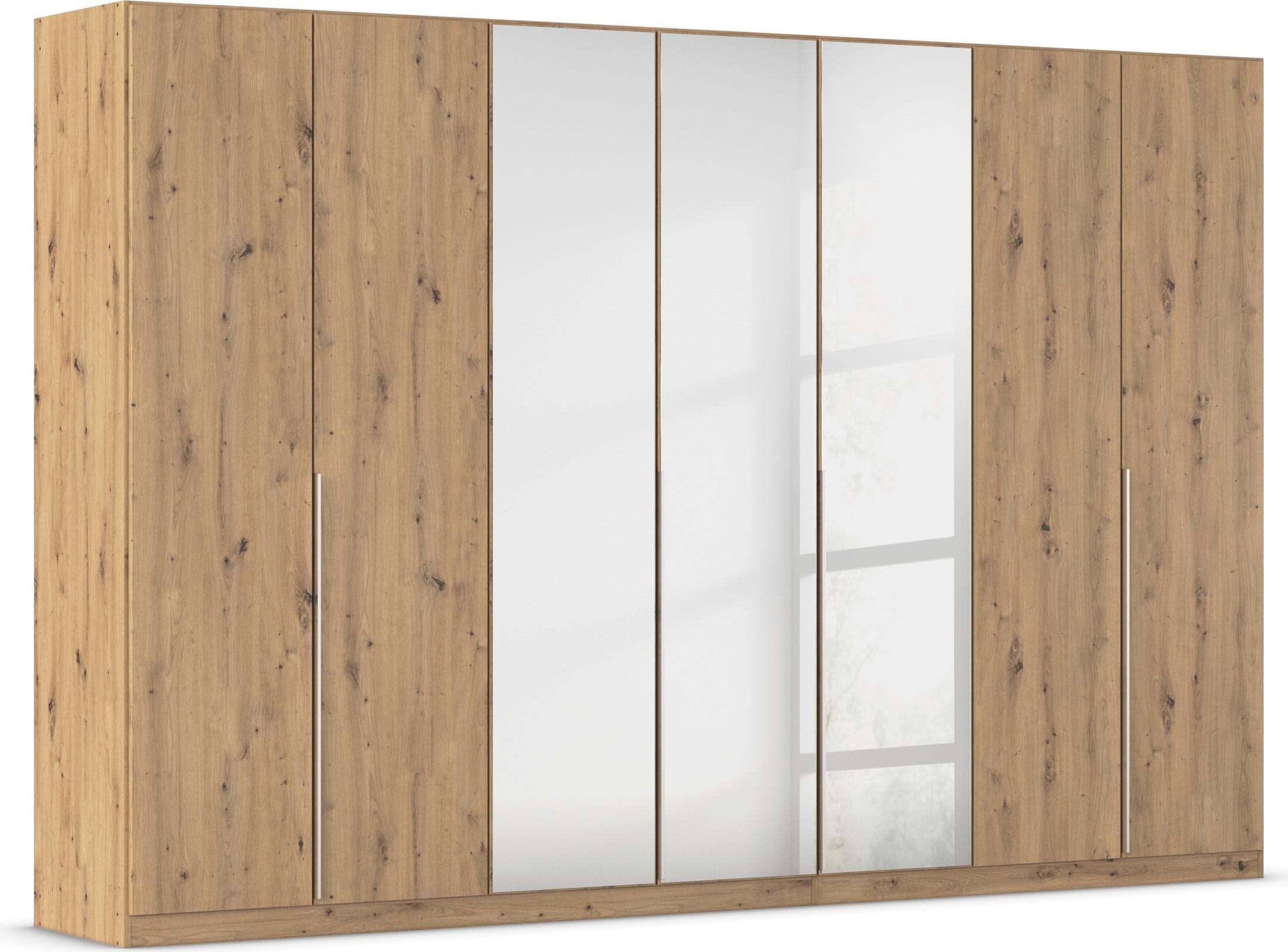 OTTO HOME AGORDO Drehtürenschrank Eiche Artisan mit Spiegeltüren