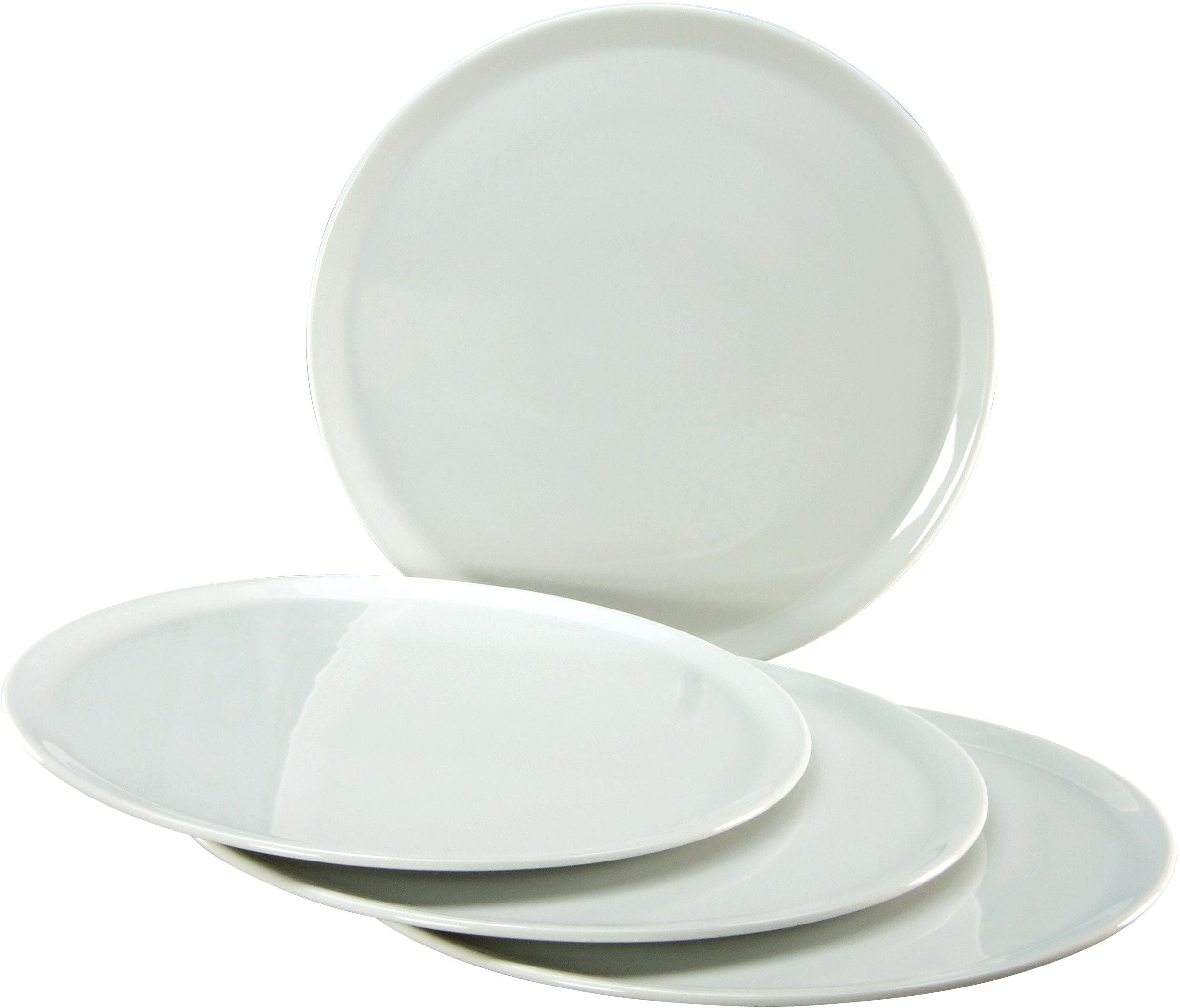 CREATABLE Pizzateller Set 4-tlg. weiß Porzellan