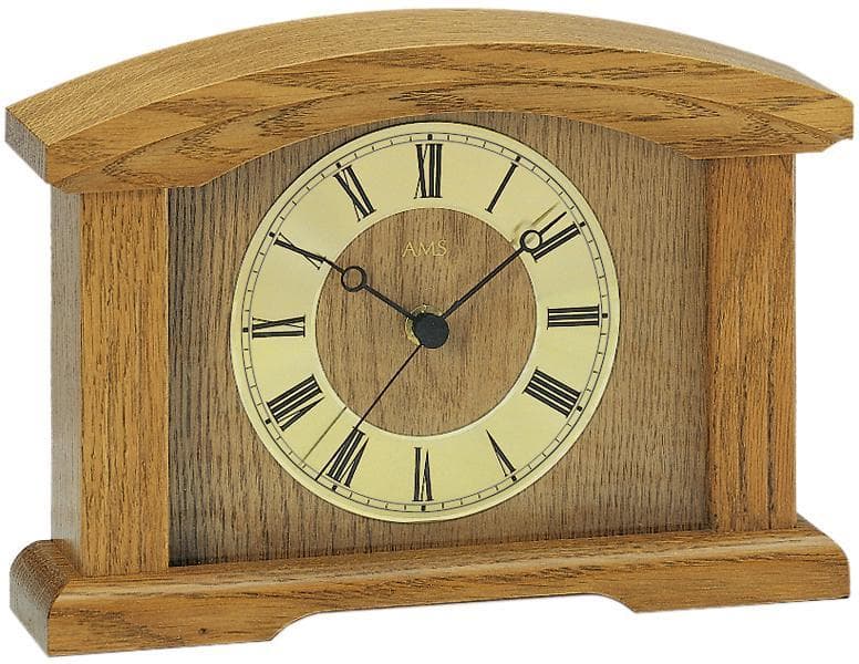 AMS Funktischuhr F5138/4 Made in Germany Braun