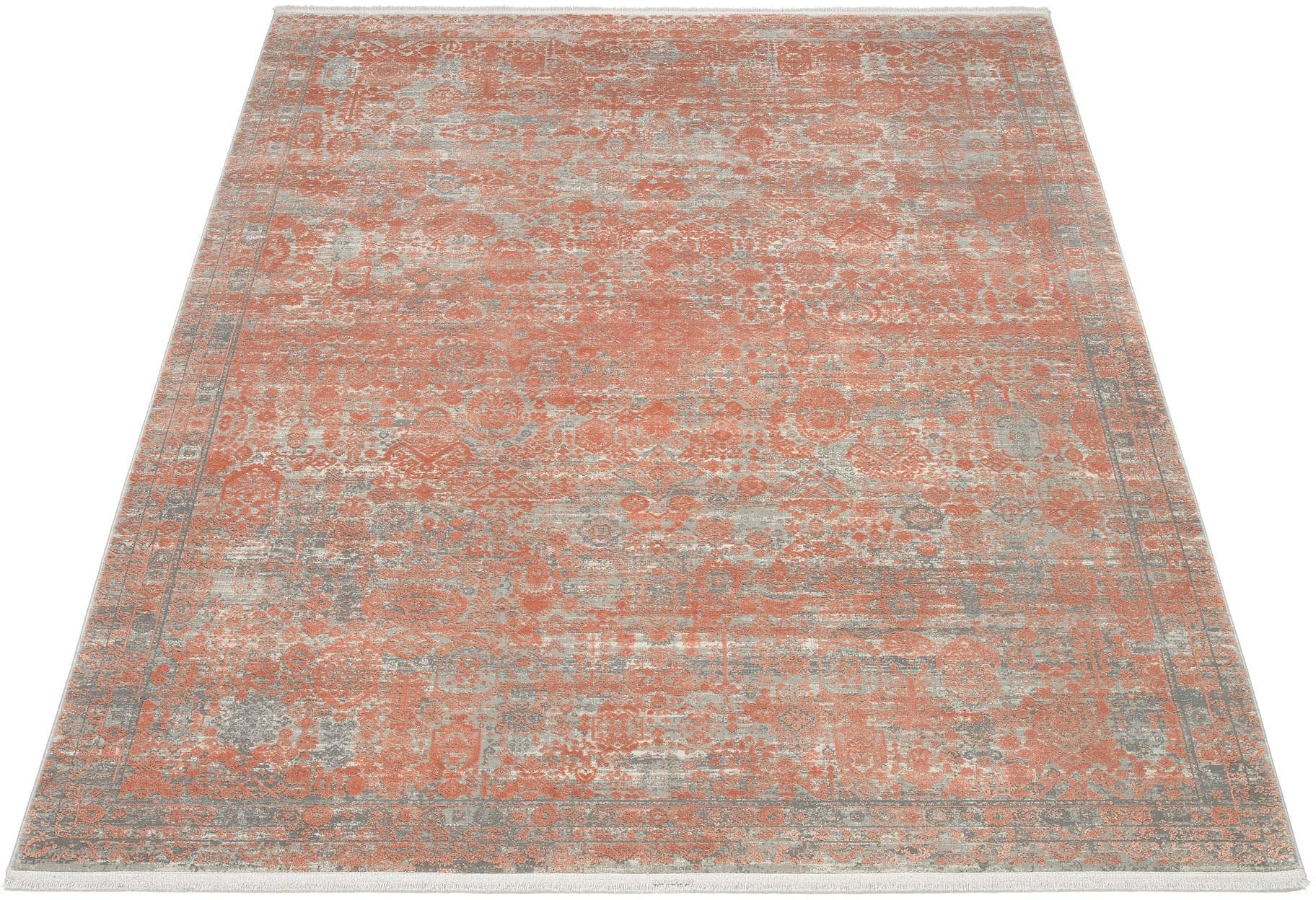 OCI COLOUR TADI Teppich Rosa Vintage-Design