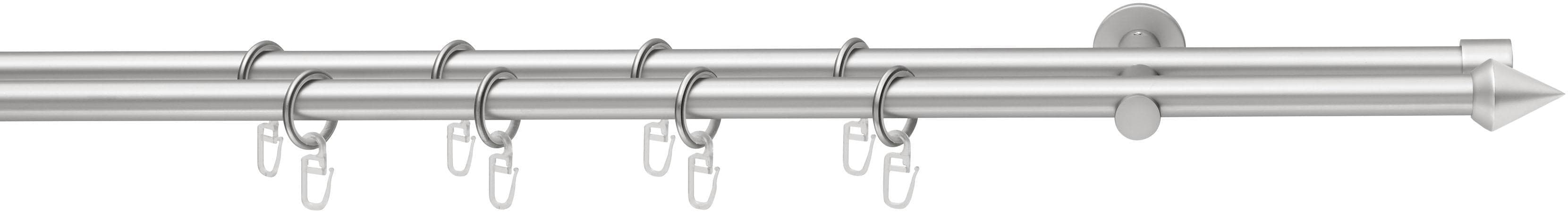 GOOD LIFE Gardinenstange PUNTA 2-Lauf 430 cm Chrom