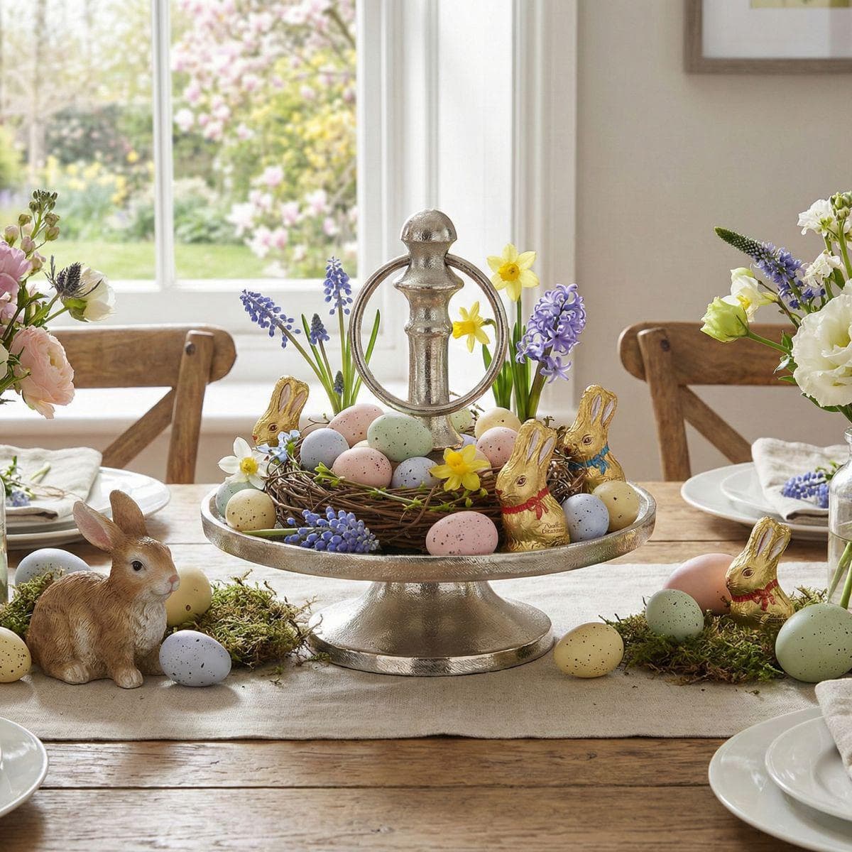 Etagere AMBIENTE HAUS Silber Schwarz Aluminium