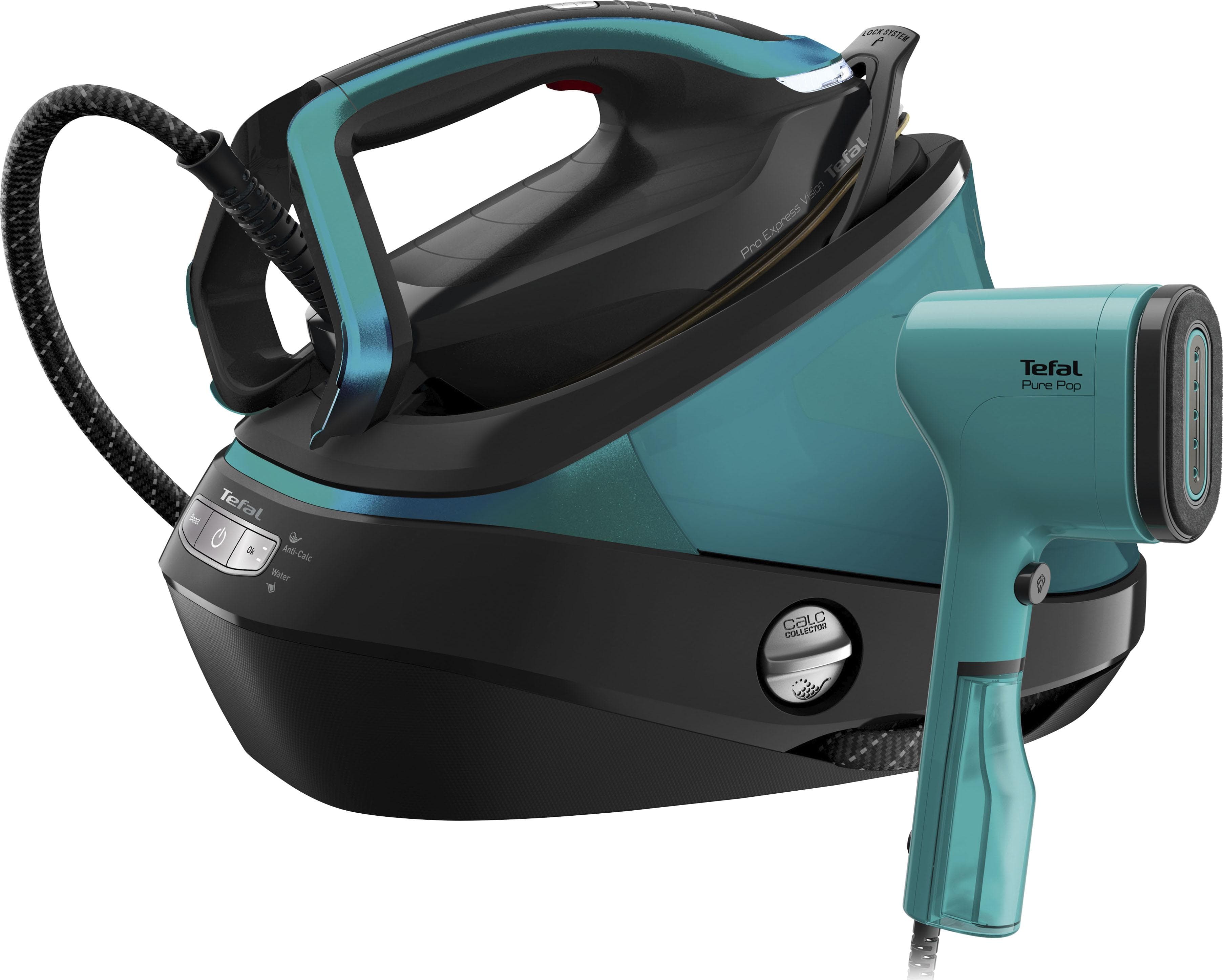 Tefal Dampfbügelstation GV9822.DT2024 Pro Express Vision Schwarz/Blau