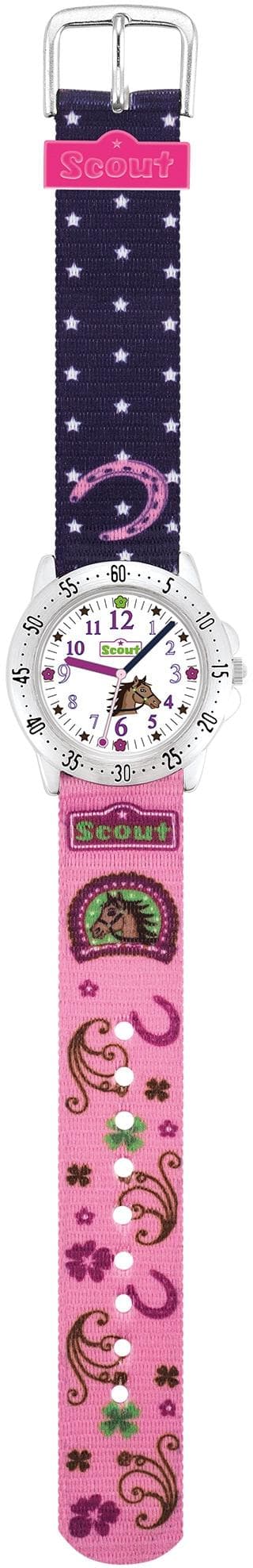Quarzuhr SCOUT 'Pferdeuhr, Achtion Girls, 280378065', bunt