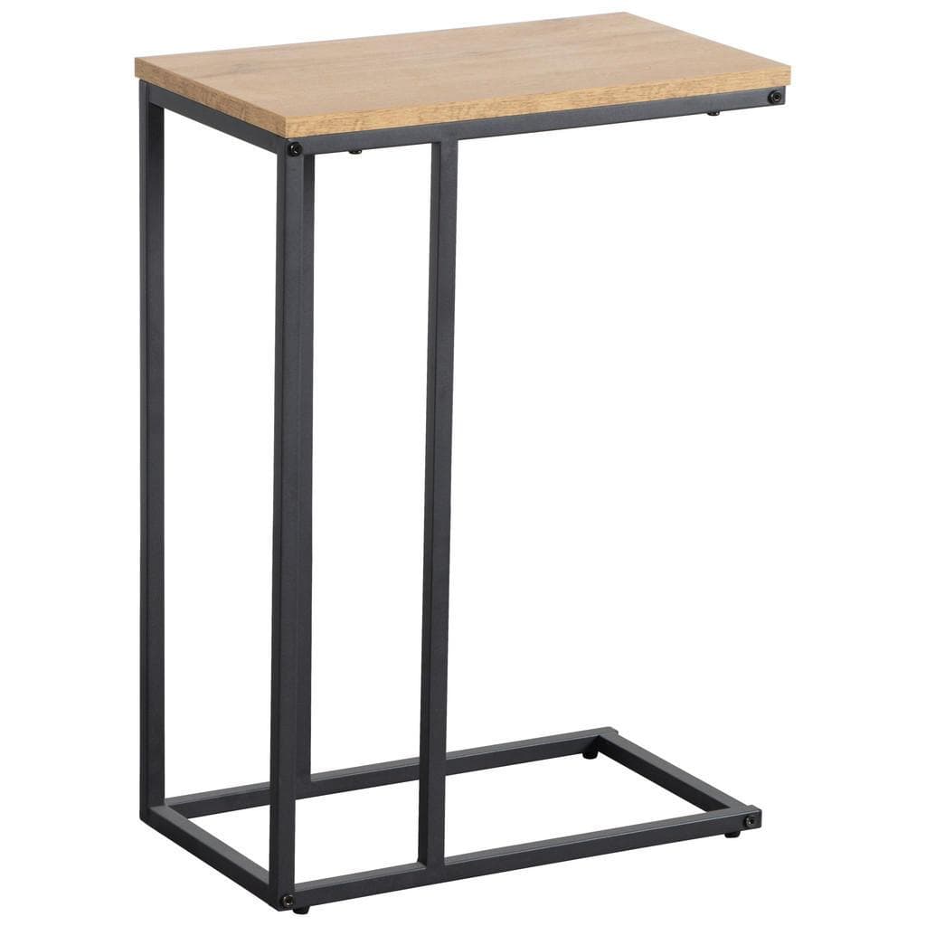 Xora Beistelltisch Schwarz Eiche Metall