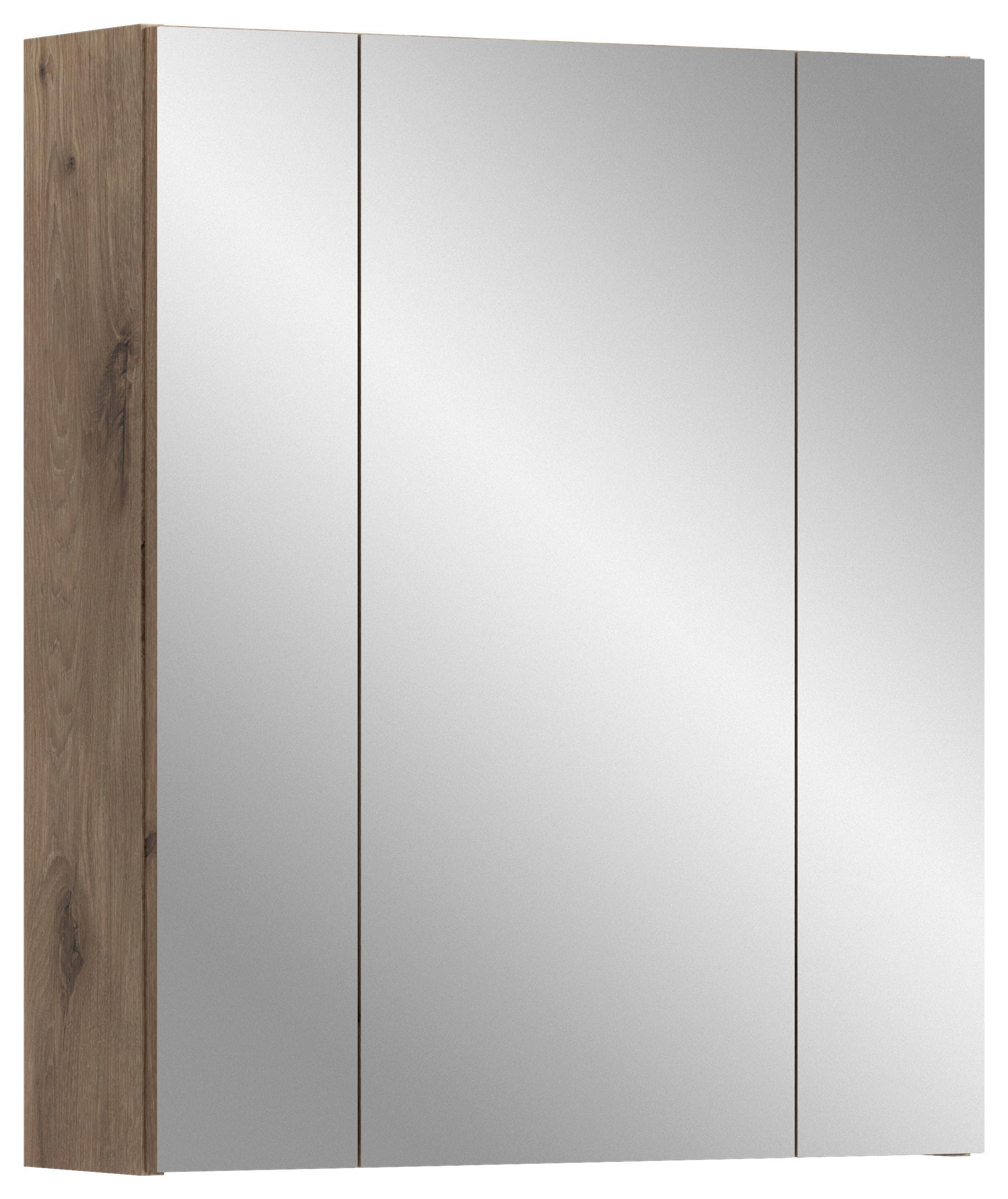 Spiegelschrank Ice Eiche dunkel Schwarz