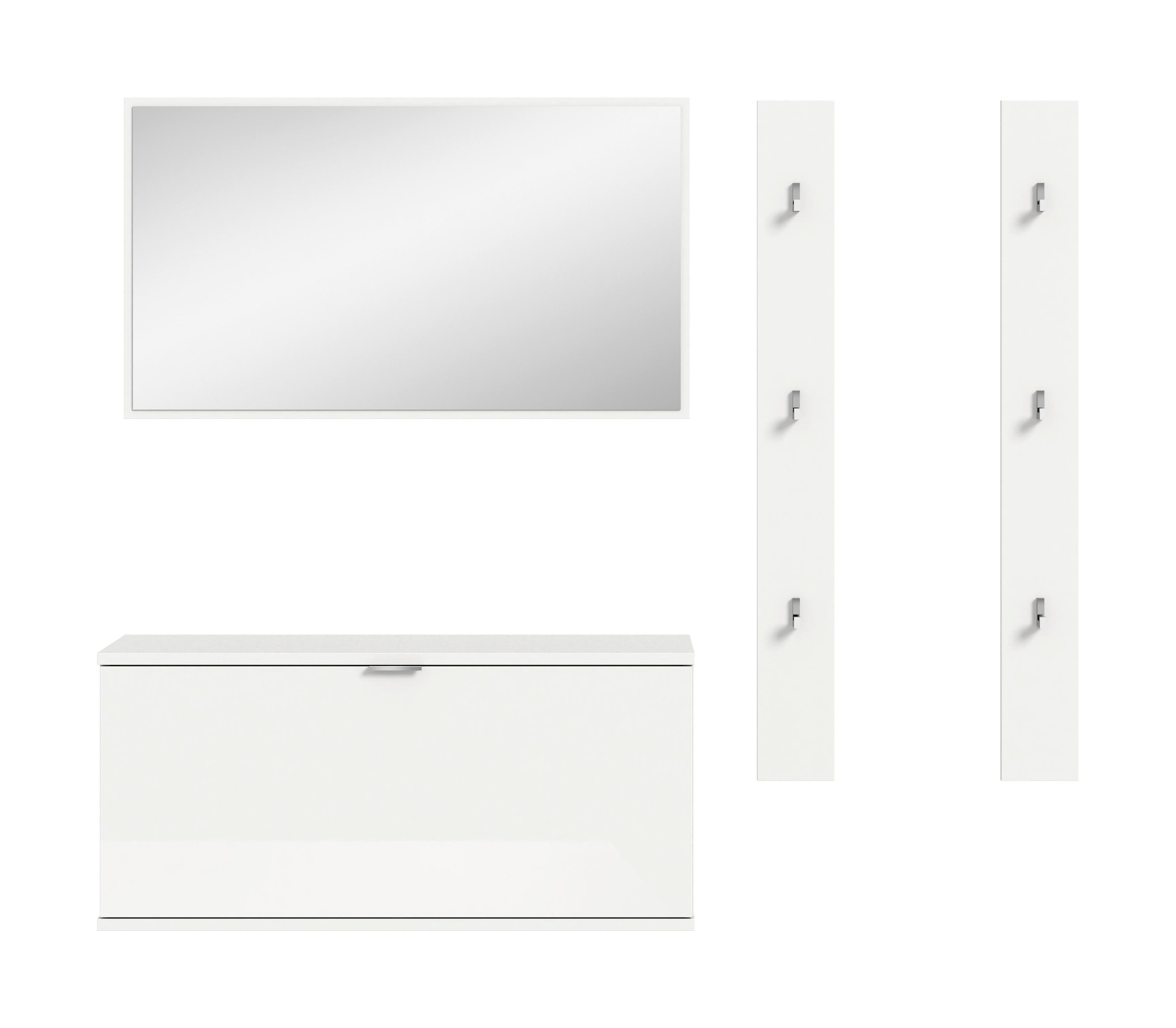 Garderobe Projekt X 4-teilig Weiß