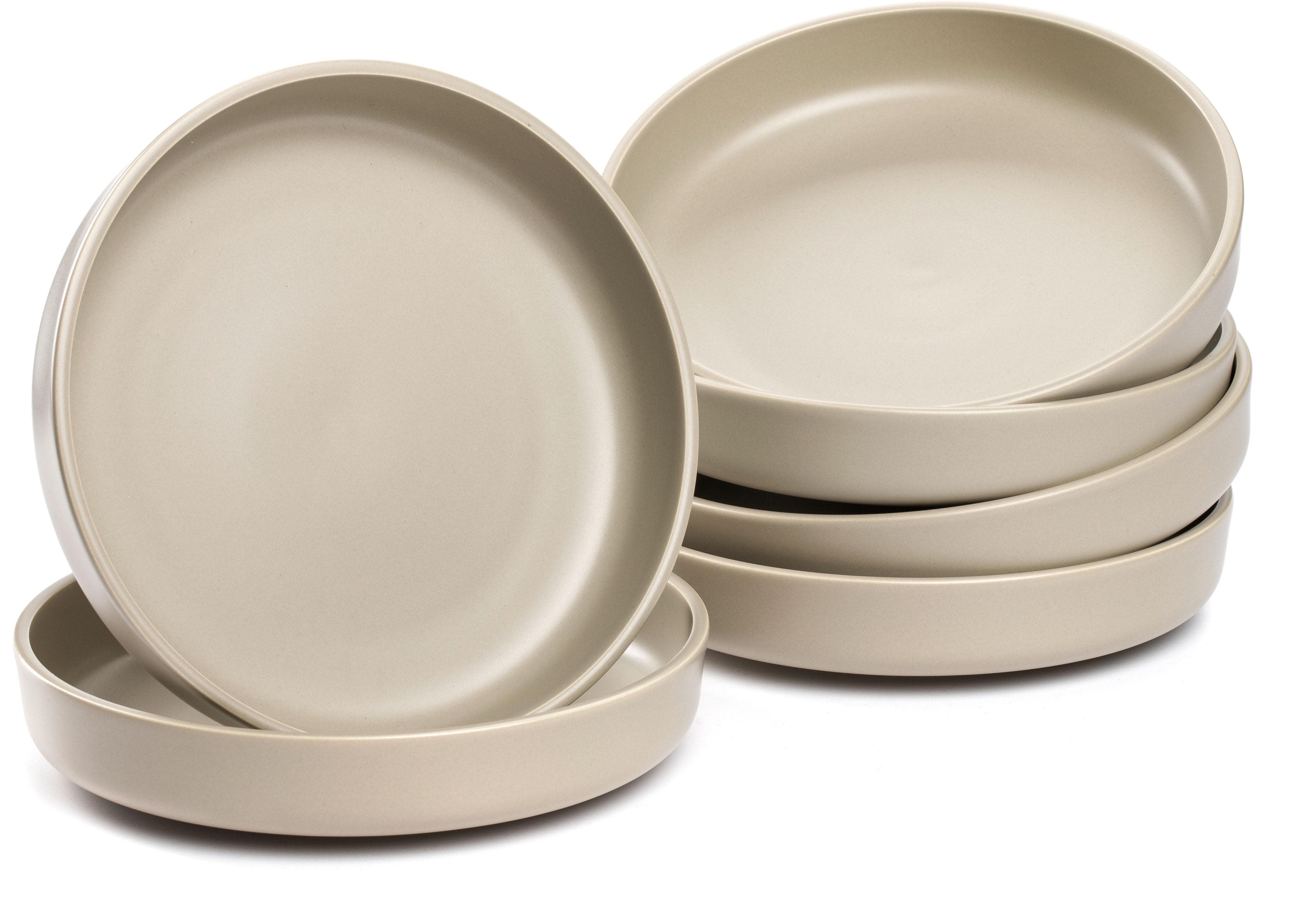Leonardo Suppenteller ROMA Keramikteller Beige 6-teilig