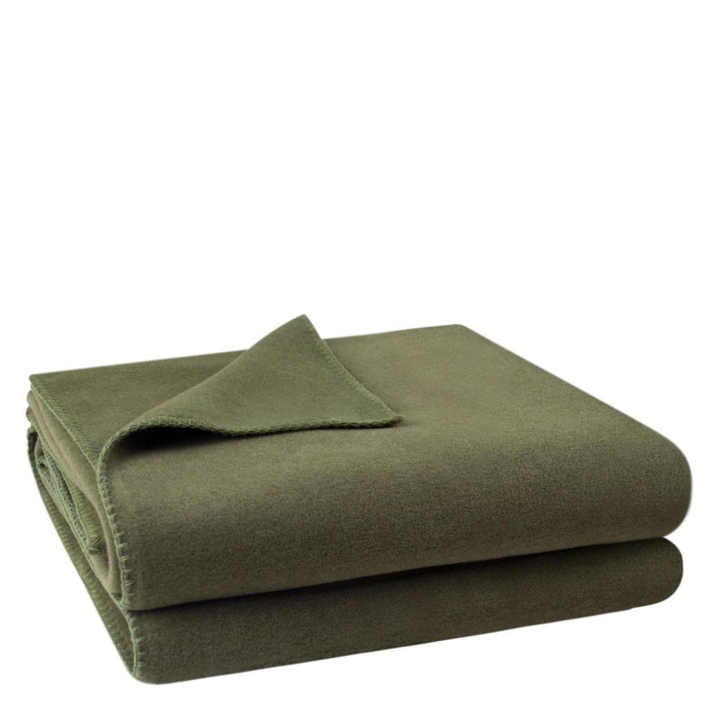 Zoeppritz Fleecedecke Olivgrün 160x200 cm