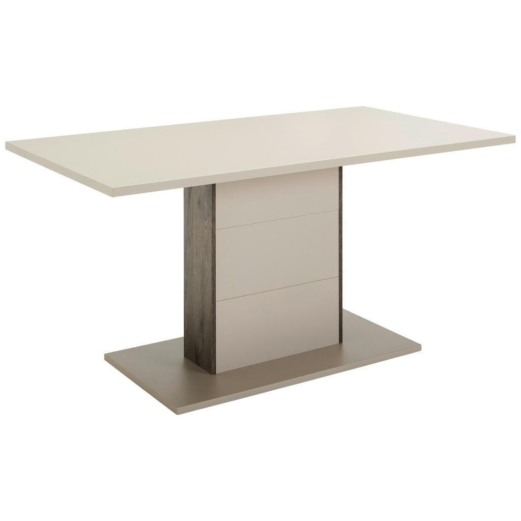 Hom`in Esstisch Grau Eiche Holzwerkstoff Rechteckig