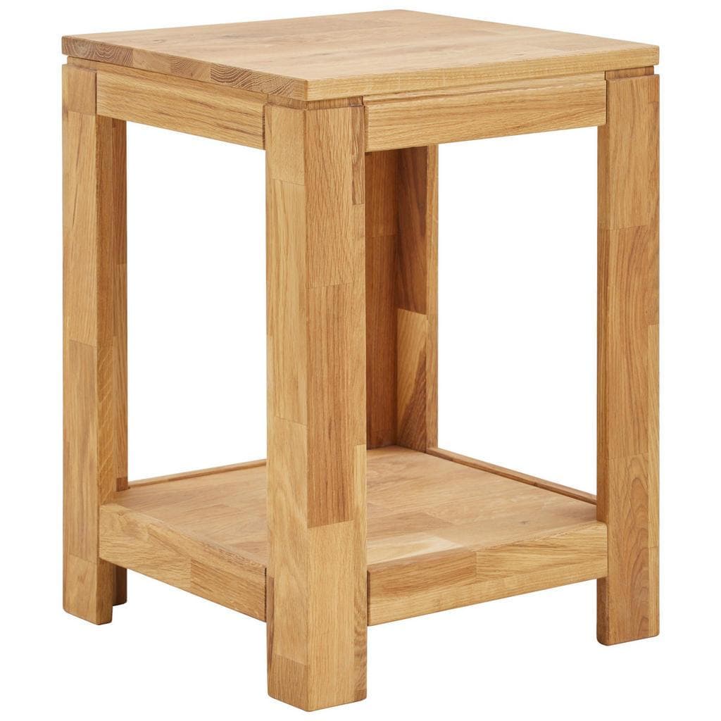 Linea Natura Beistelltisch Wildeiche Massiv Quadratisch