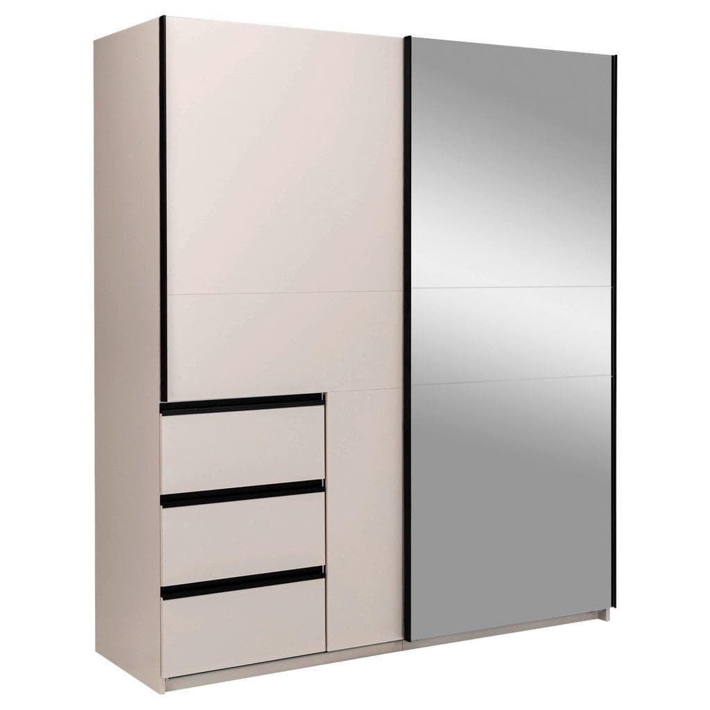 Mid.you Schiebetürenschrank Wilma Kaschmir Metall