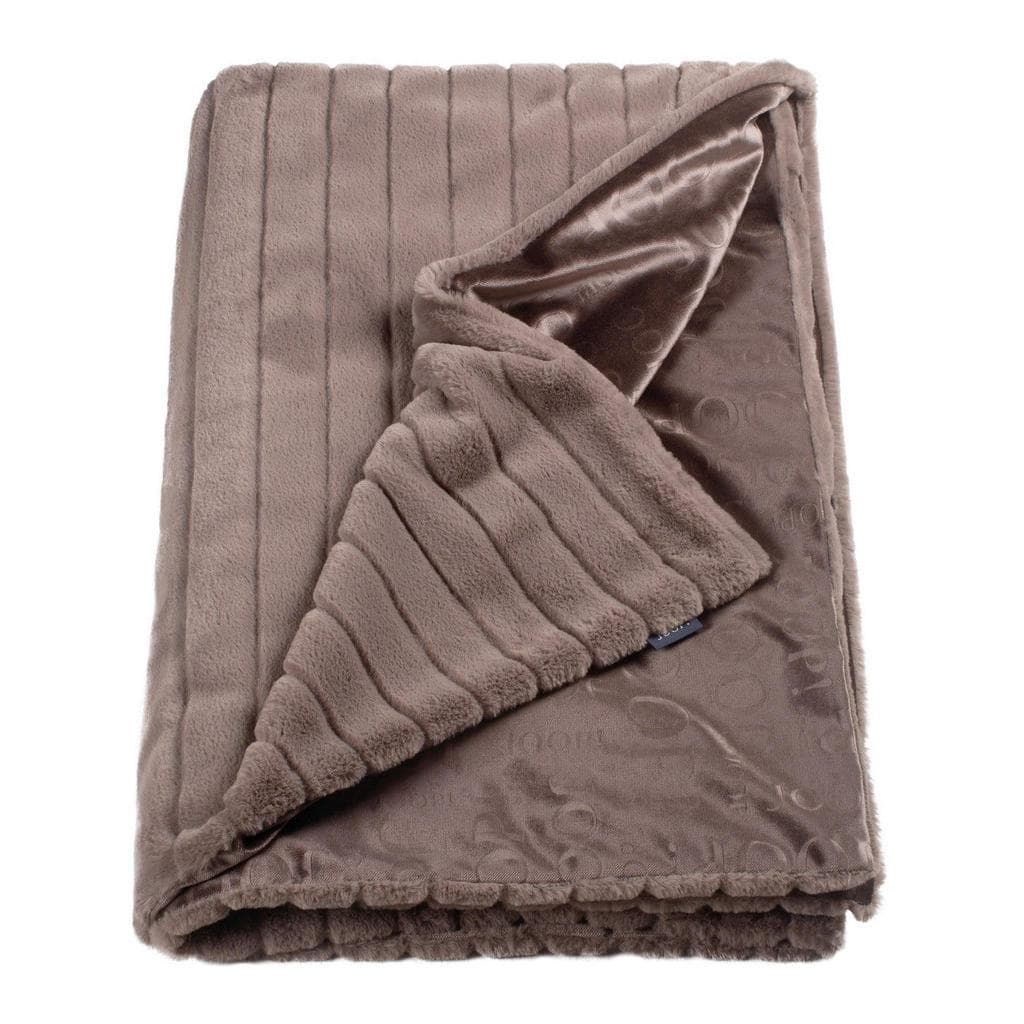 Joop! Felldecke Glam Braun Uni Pflegeleicht 130x170 cm