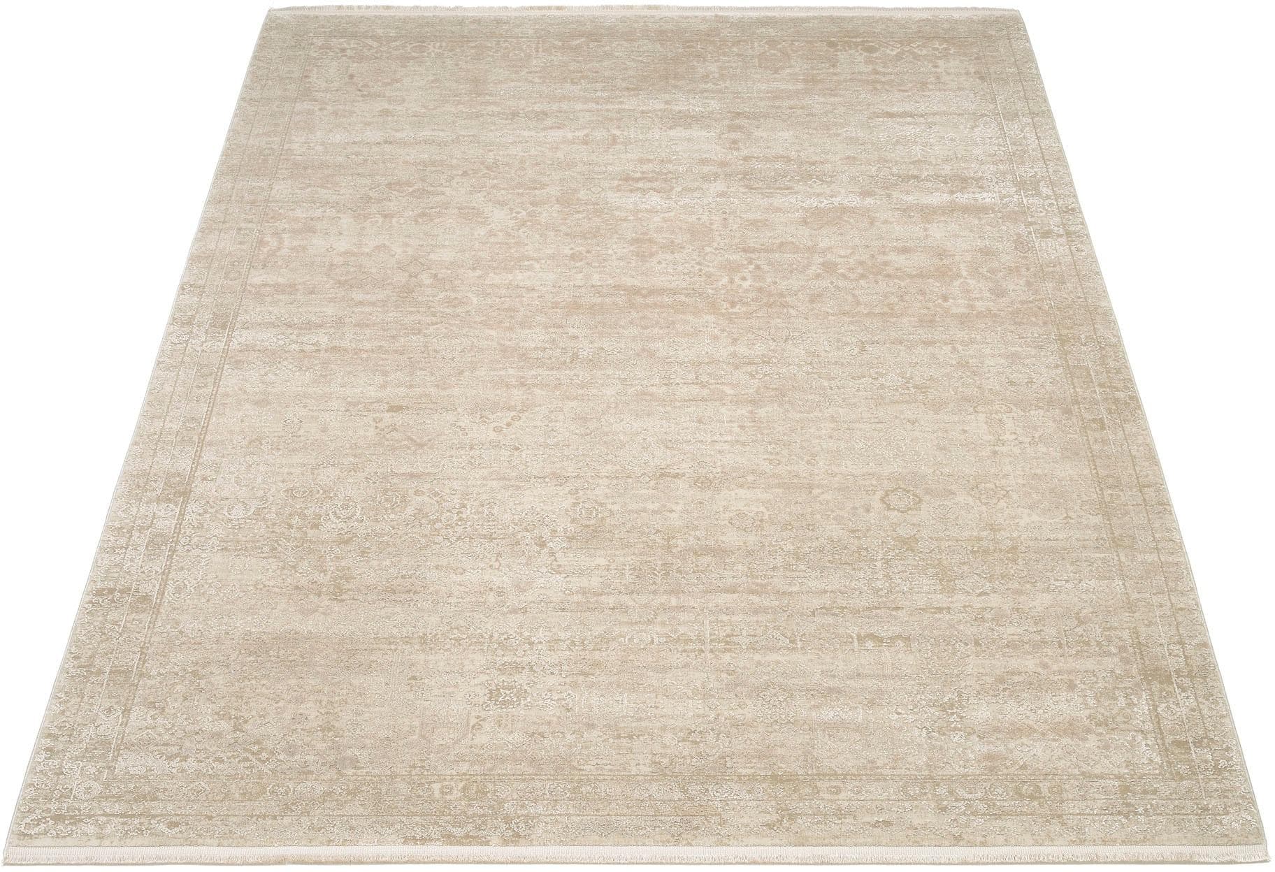 COLOUR TADI Teppich Beige 240x340cm Polyacryl Viskose