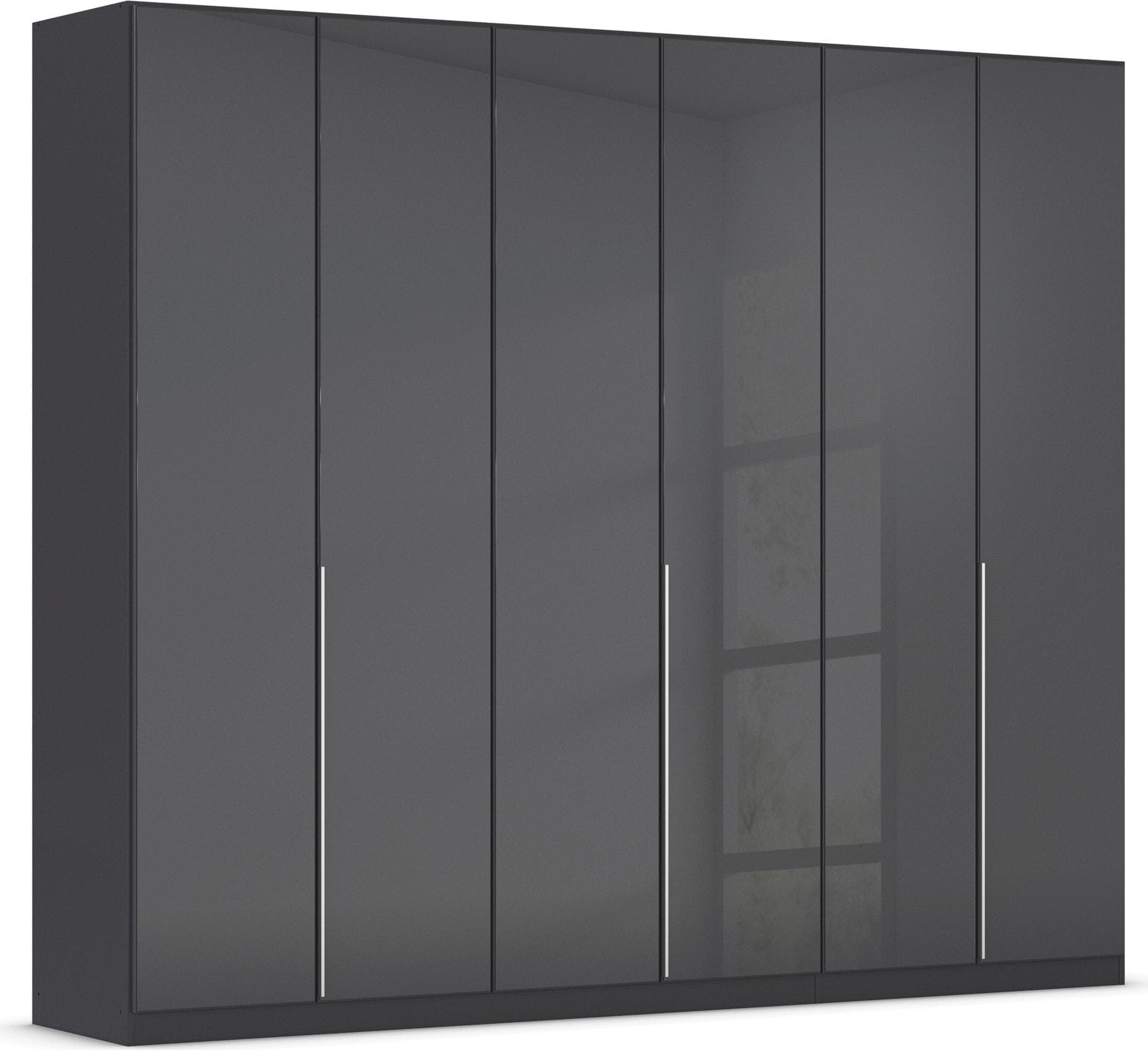OTTO HOME Kleiderschrank AGORDO mit Glasfront Grau