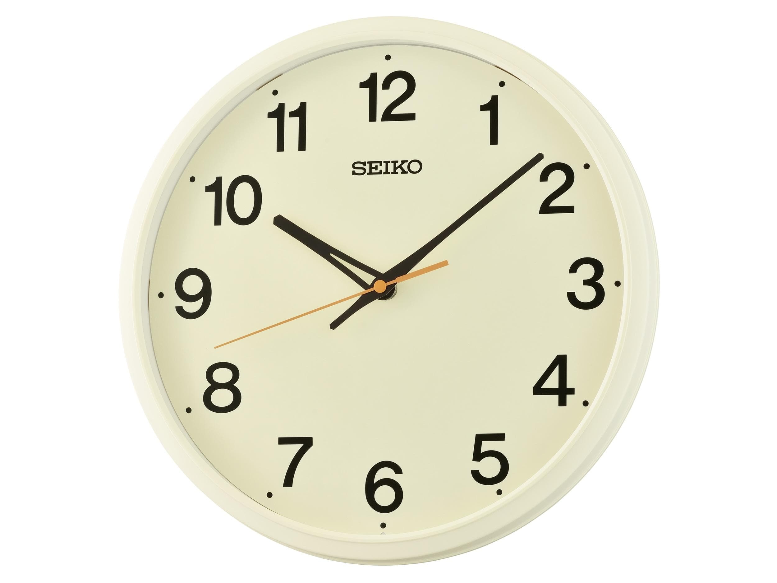 SEIKO Wanduhr Beige - Ø 30,5cm - Quarz