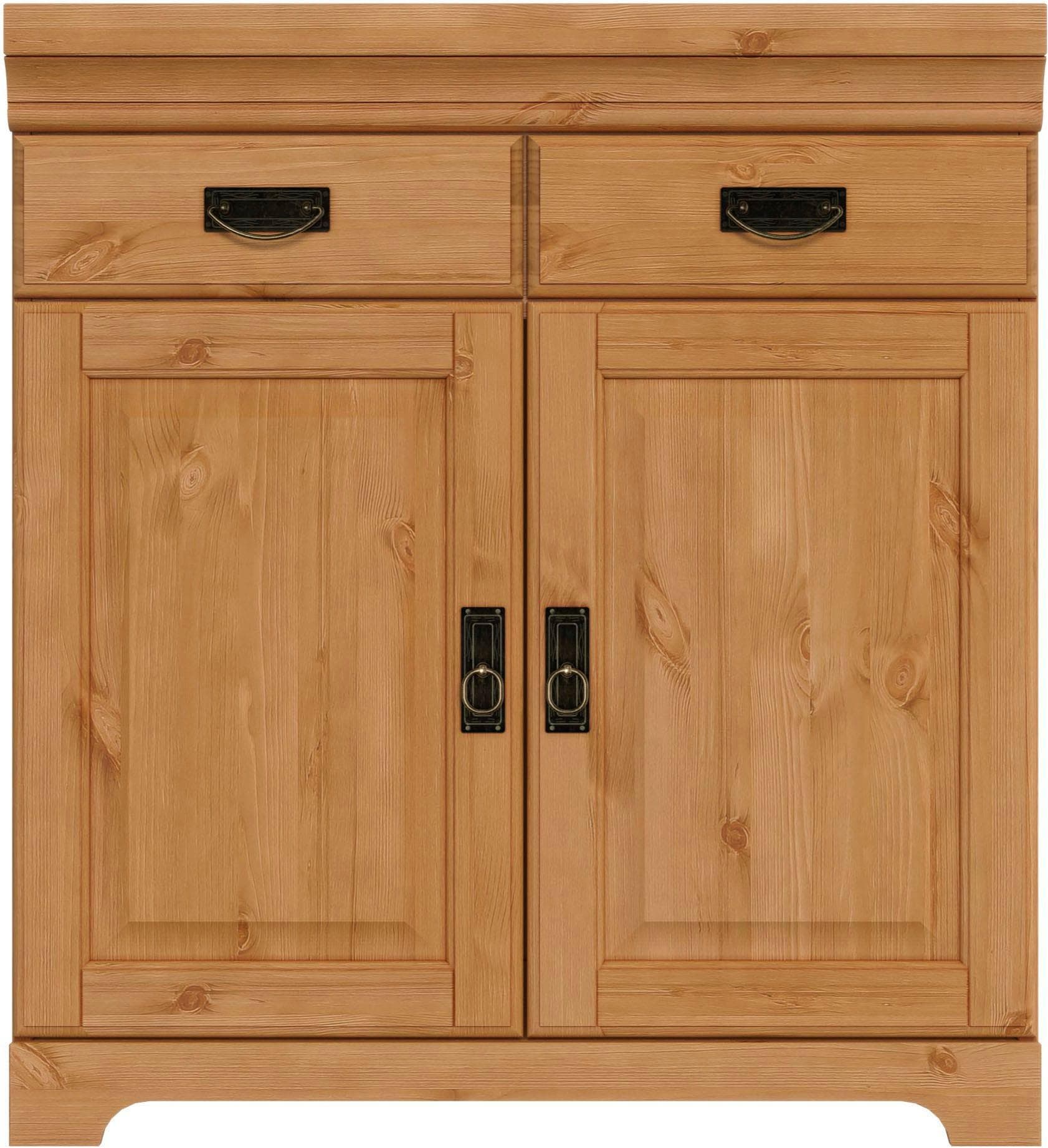 OTTO HOME Spülenschrank Rügen Beige Natur Massivholz Kiefer 2 Türen