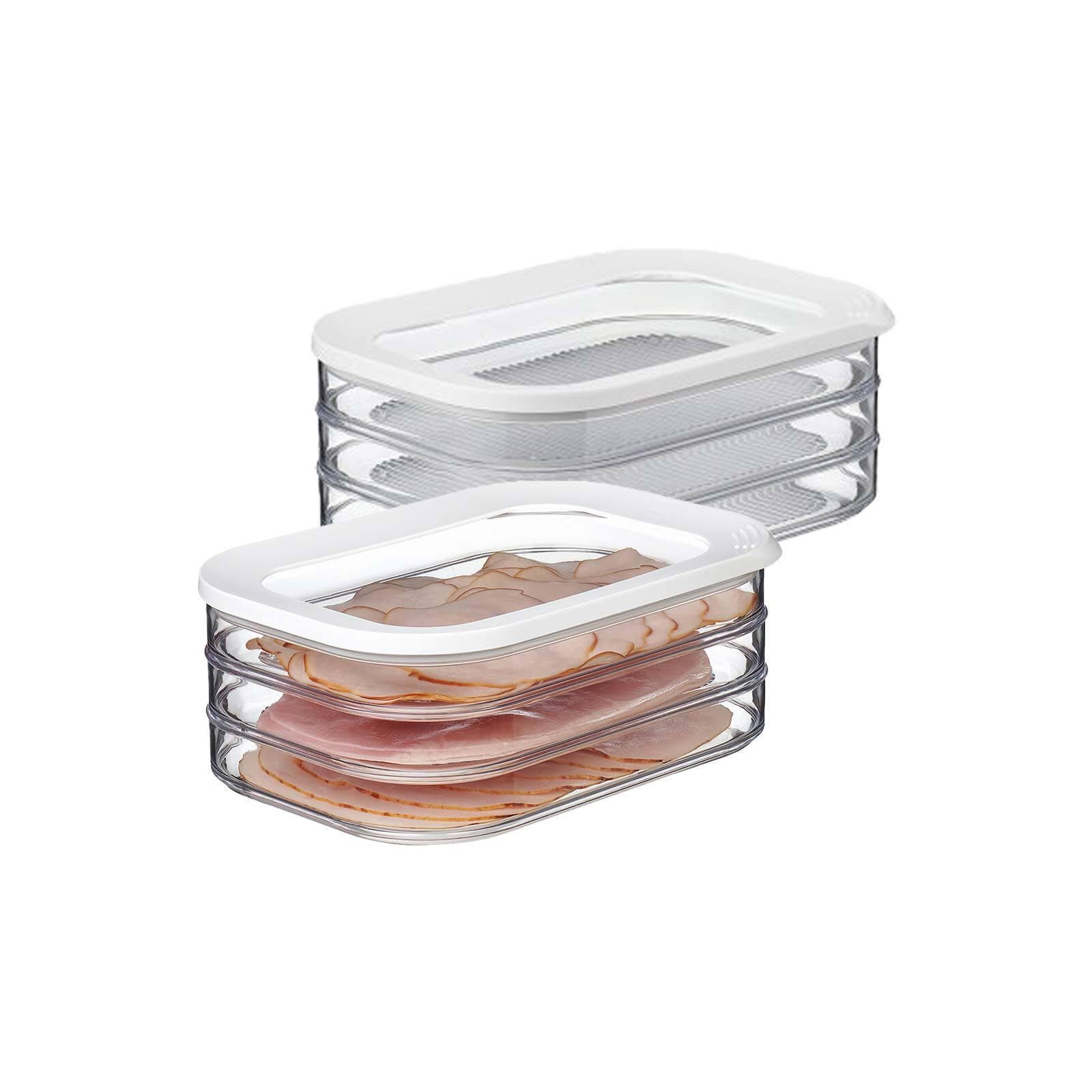 Mepal Aufschnittdose Modula 6 x 550 ml weiß