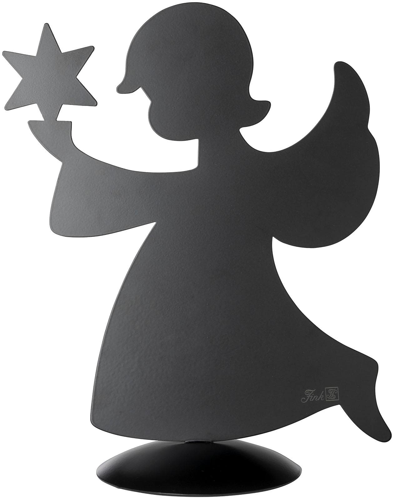 Engelfigur FINK HOLYWORKER Schwarz Adventsfigur