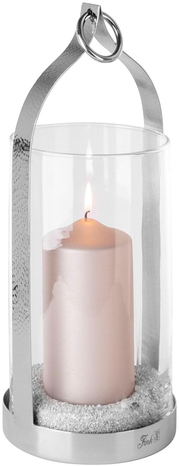 Fink LONIDA Windlicht: Edles Edelstahl-Glas Design für Innen & Außen