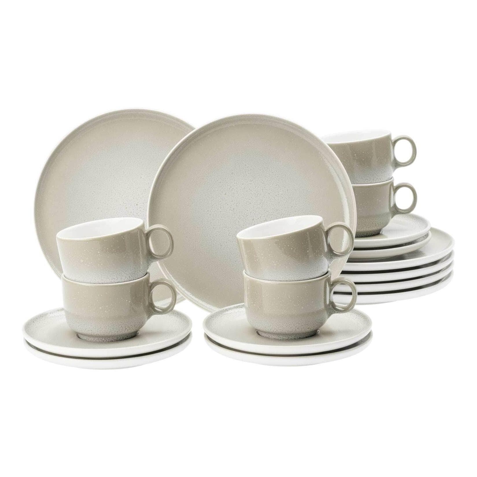 Seltmann Weiden Kaffeeservice 18-tlg. Sento Home beige Porzellan