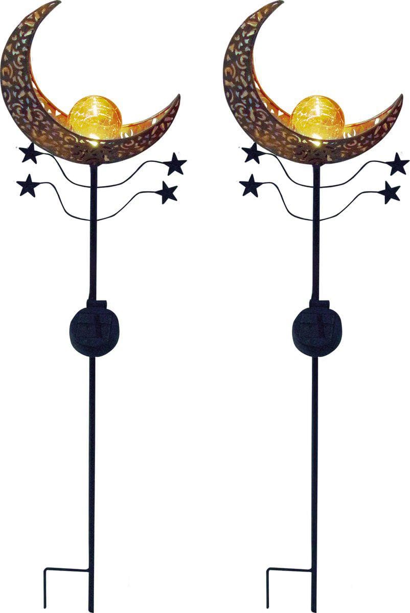 Luxform Mandala Solar-Gartenleuchte - Dekoratives Metall-Ornament