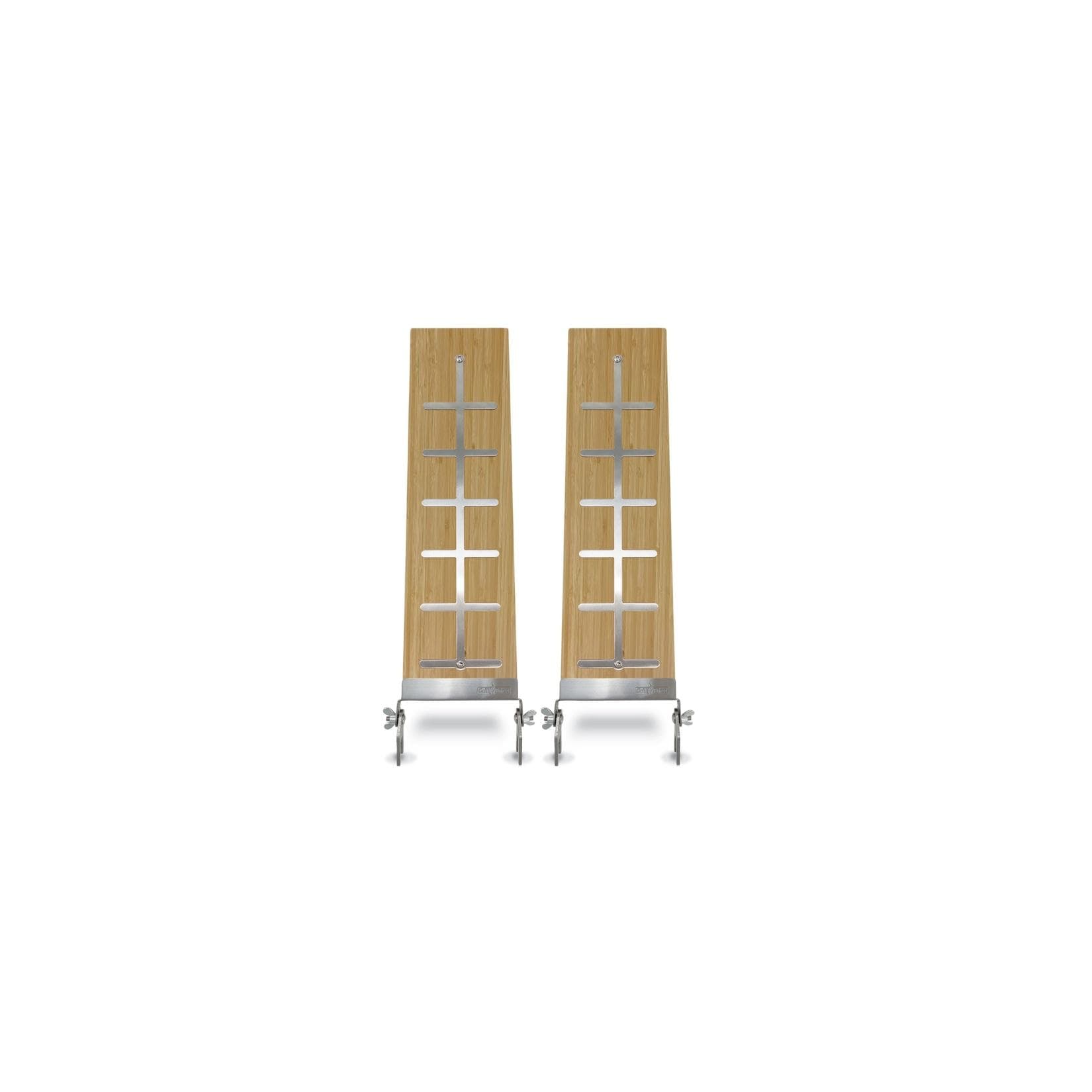 Grillfürst Flammlachsbrett Bambus 140 mm Schraub-Variante 2er Set