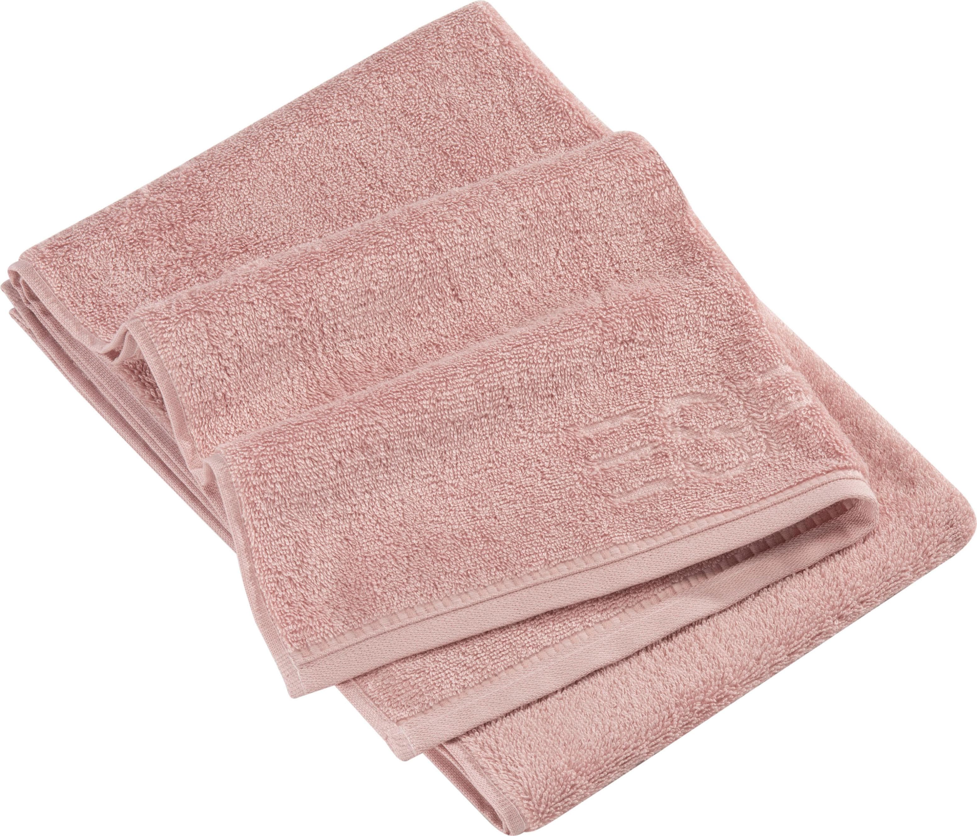 ESPRIT Handtuch Modern Solid Rosa 2er Set Webfrottier
