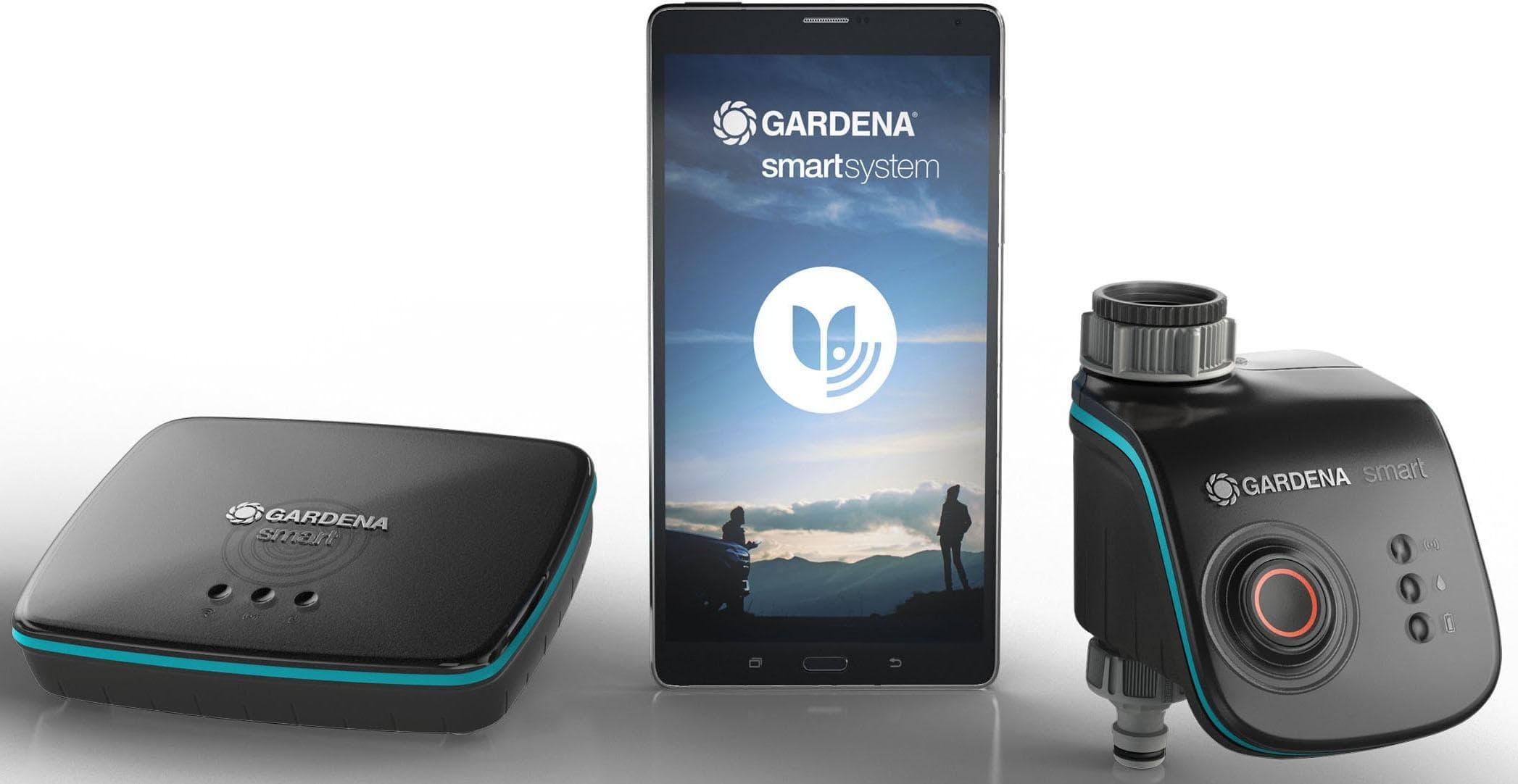 GARDENA Bewässerungssteuerung smart Water Control Set Schwarz