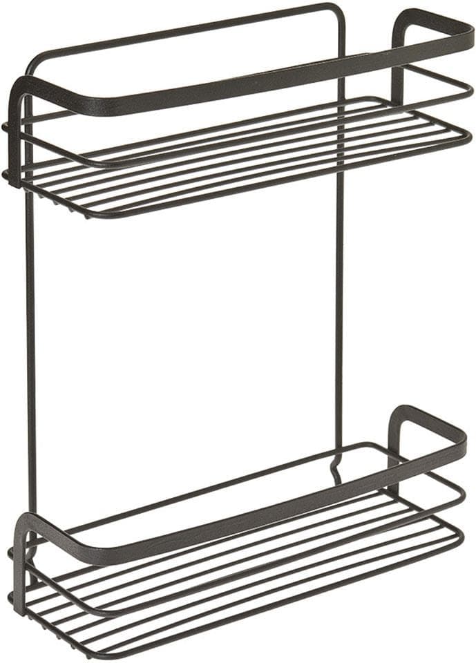 Metaltex Ablagekorb Origin Lava 2 Etagen Schwarz