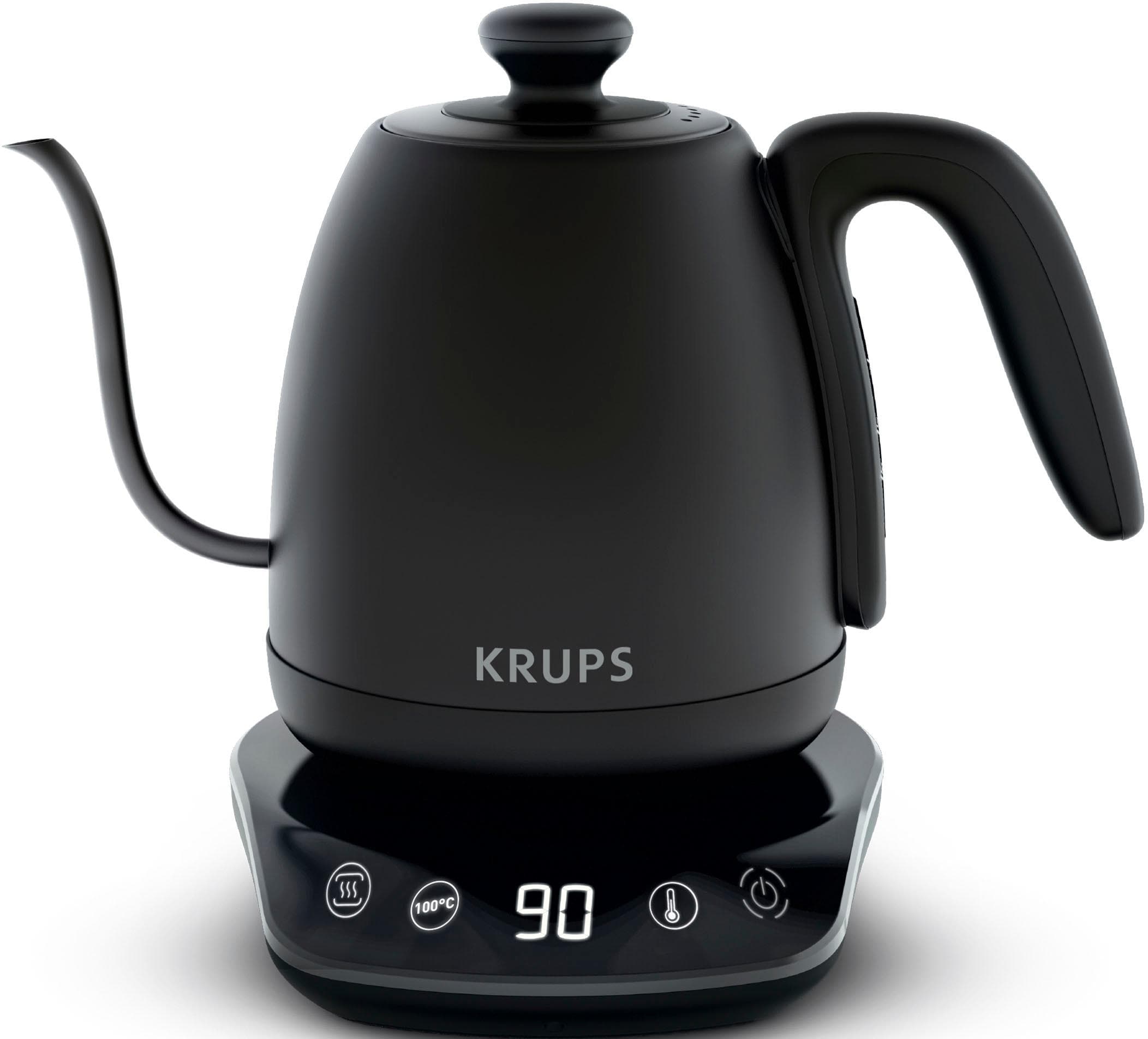 KRUPS Café Control Wasserkocher Gooseneck Schwarz Digital