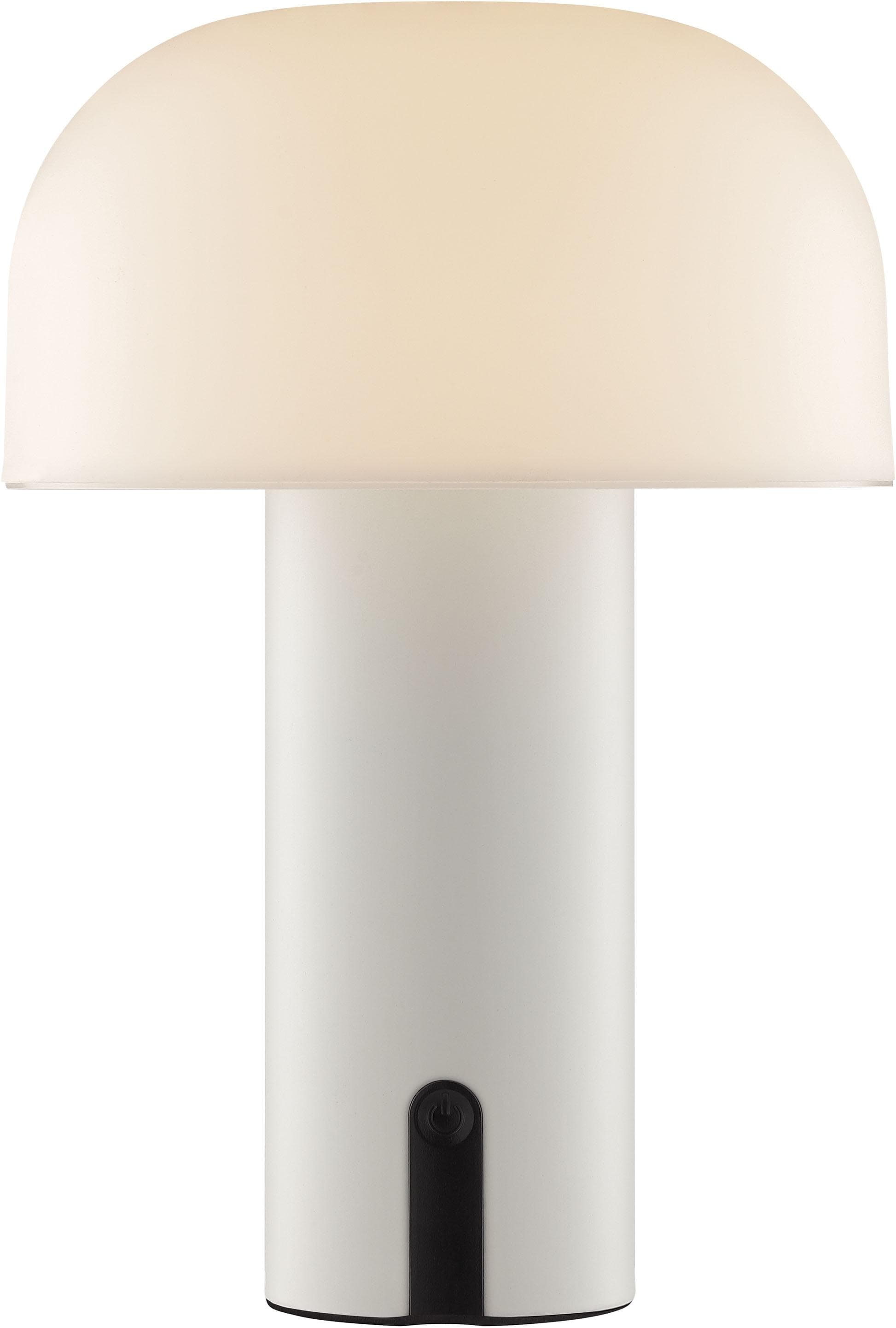 BRILLIANT LED Außen-Tischleuchte Mattis Beige 15 cm Ø