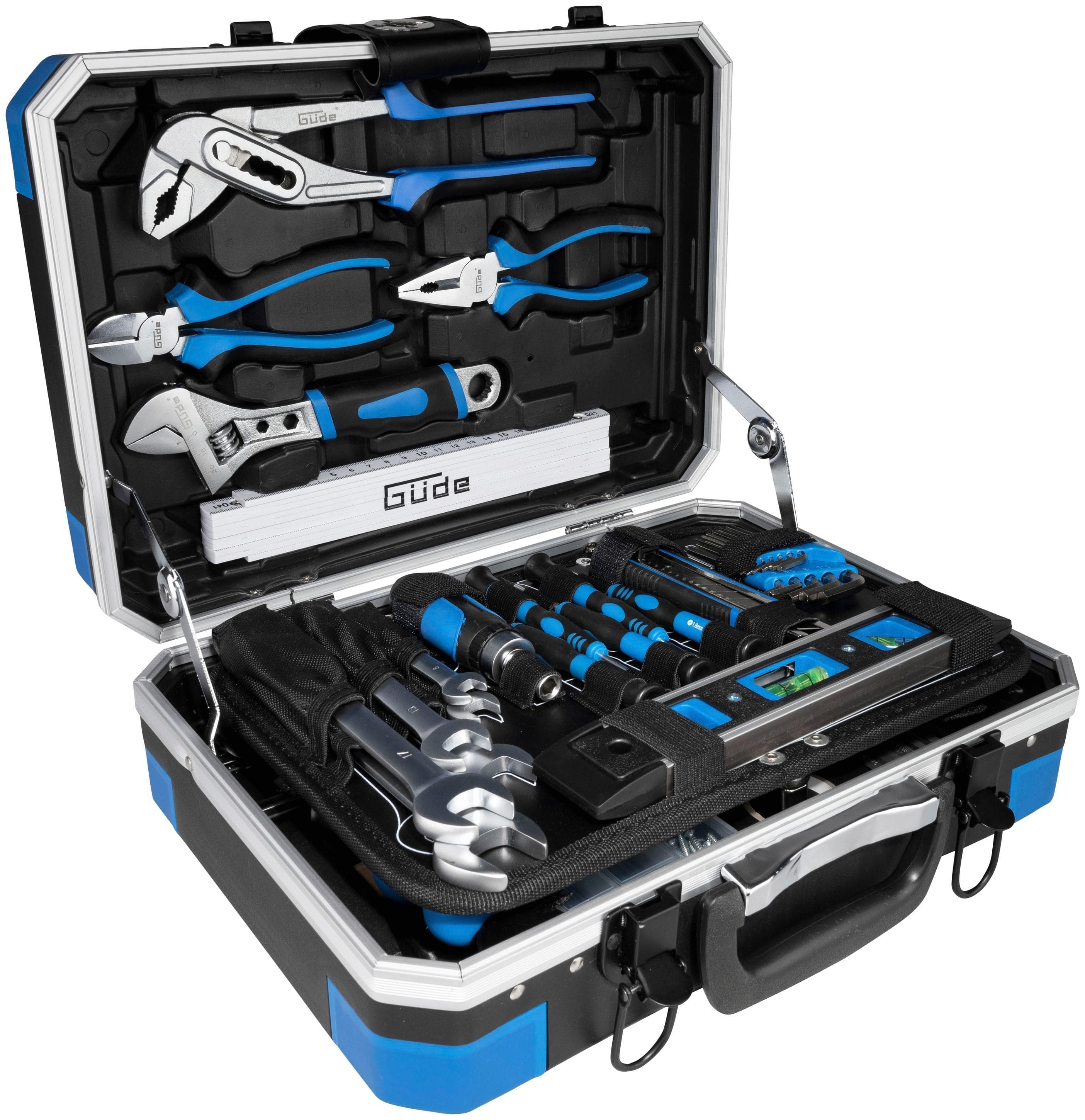 Güde Werkzeugkoffer GWZK 241 Blau 241-tlg. Chrom-Vanadium