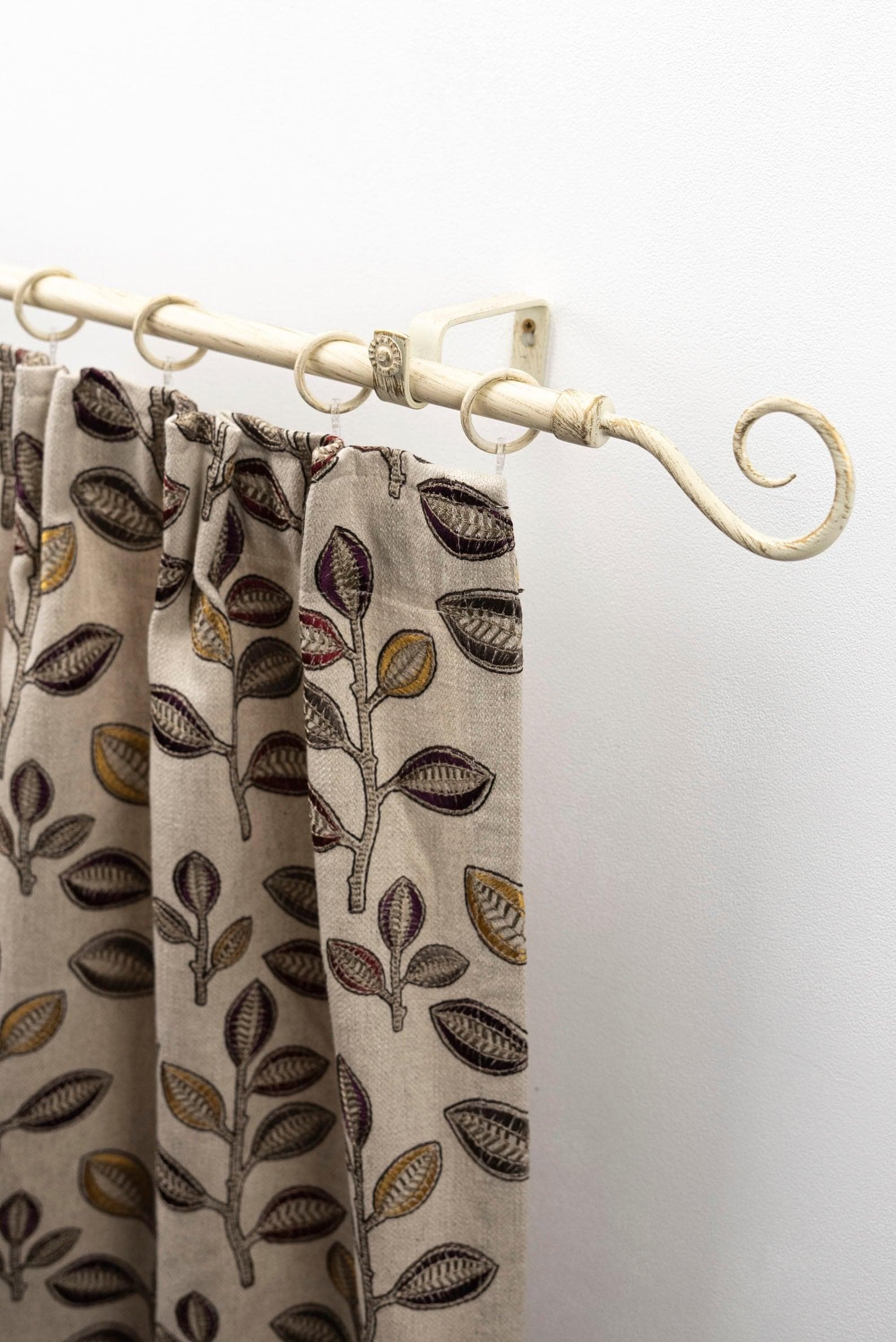 Gardinenstange GARESA Roma weiß gold 140cm