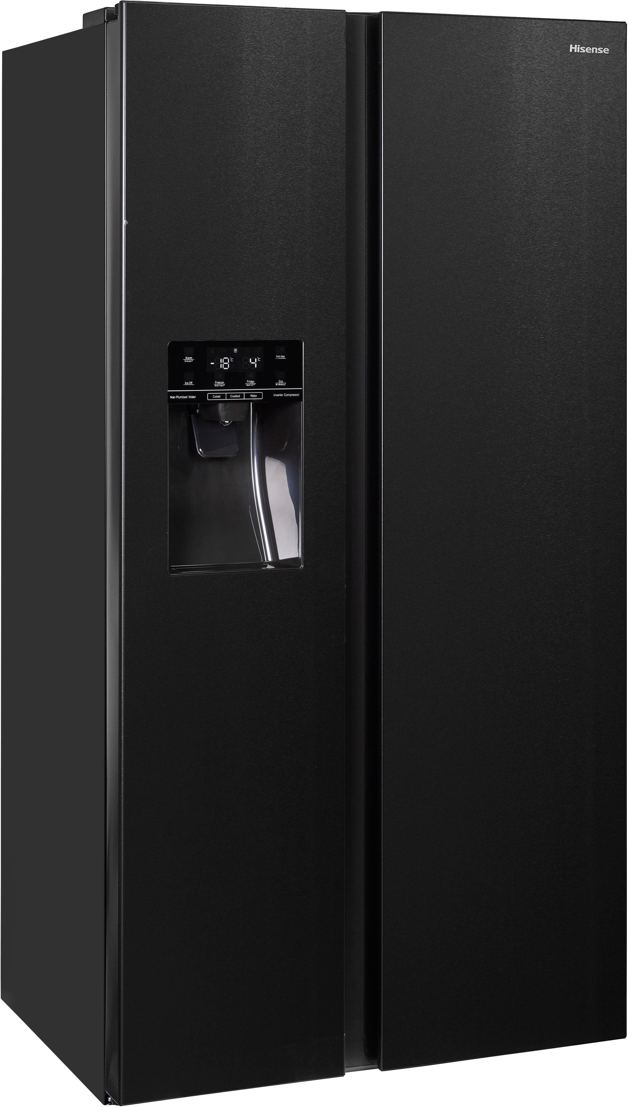 HISENSE Side-by-Side RSIM535A Kühlschrank Schwarz NoFrost