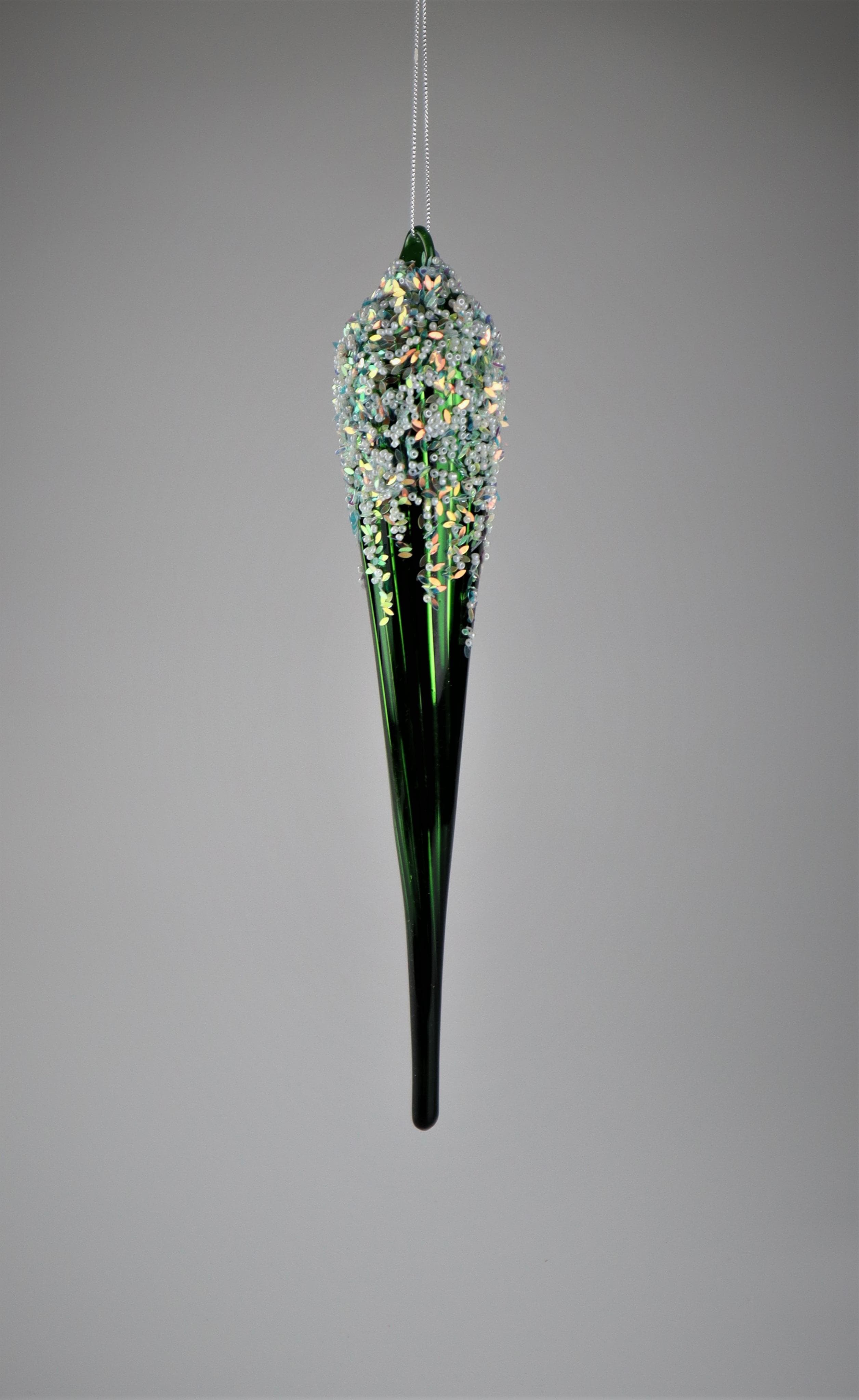 AM Design Weihnachtsdekoration aus Glas, 3er Set, Grün