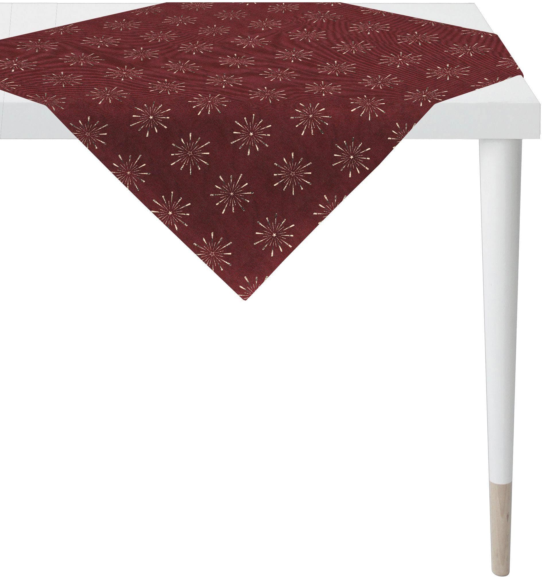 Mitteldecke APELT 6302 CHRISTMAS GLAM - Weihnachtsdeko rot gold