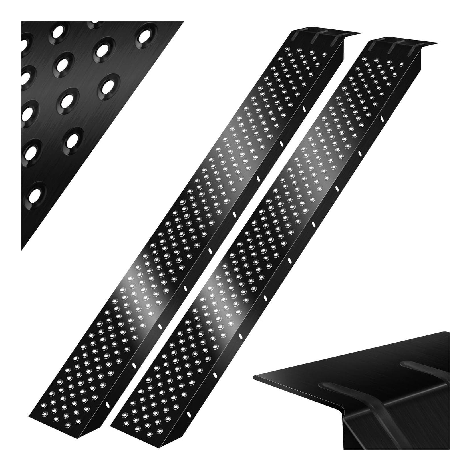 MASKO Auffahrrampe 2er Set 400kg Verzinkter Stahl