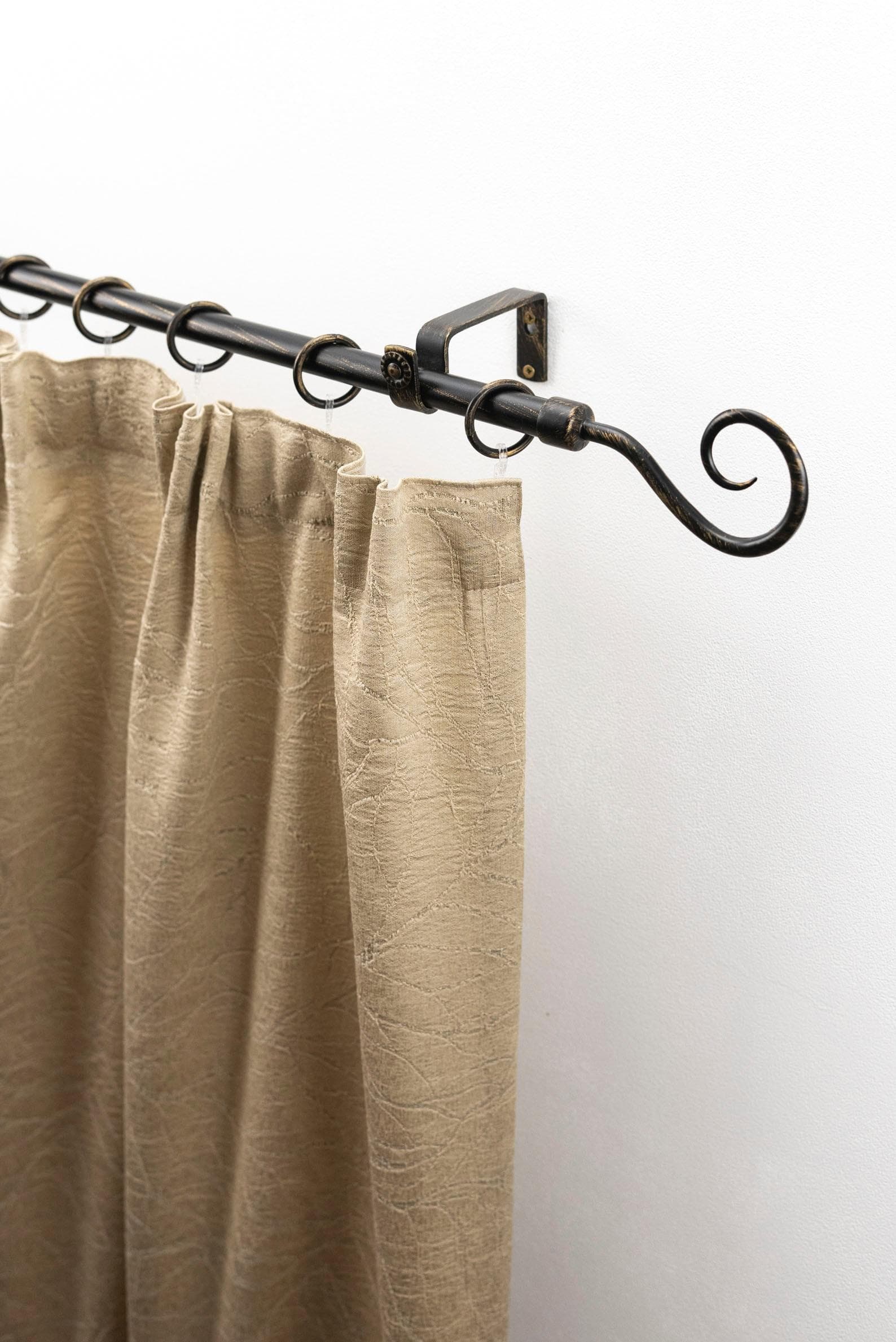 Gardinenstange GARESA Roma 220cm Schwarz-Gold