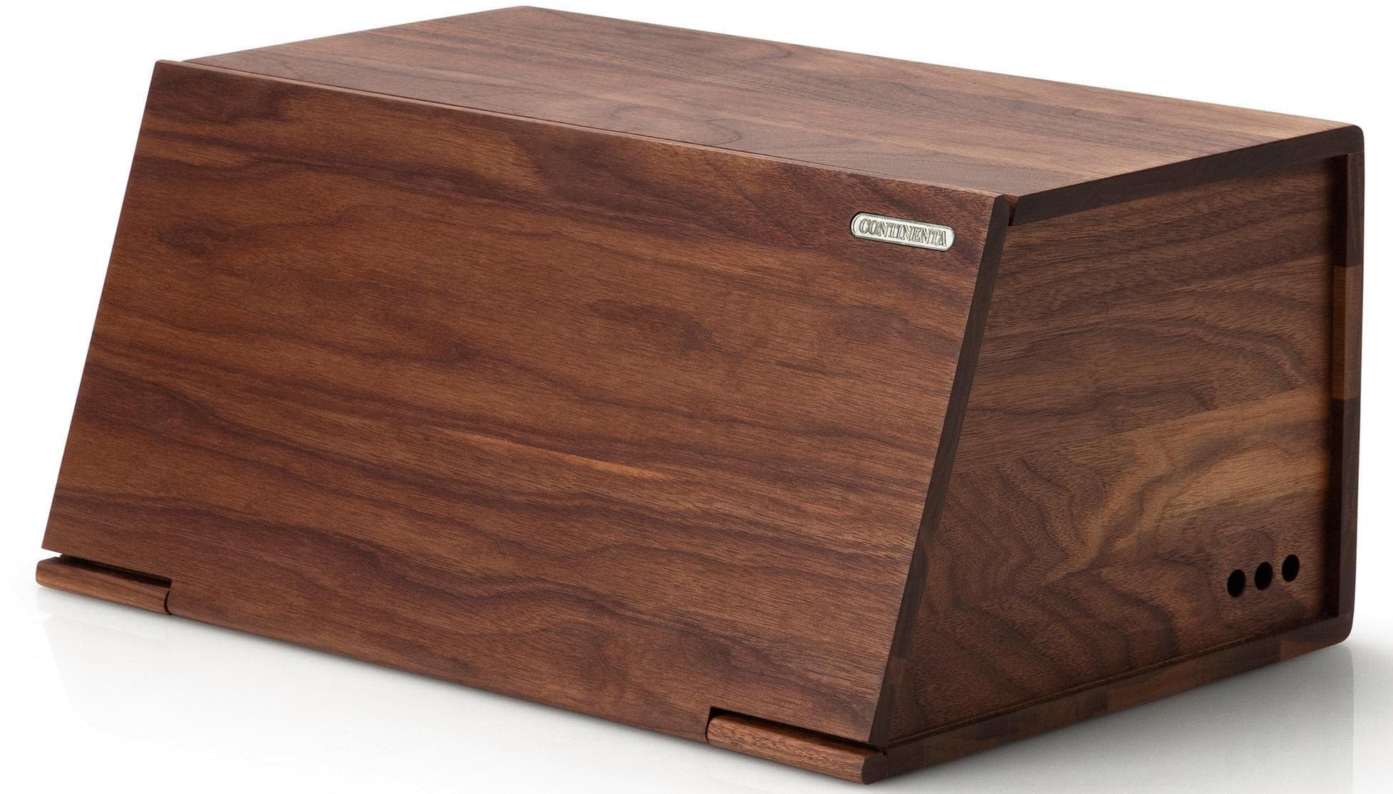 CONTINENTA Brotkasten Braun Walnussholz