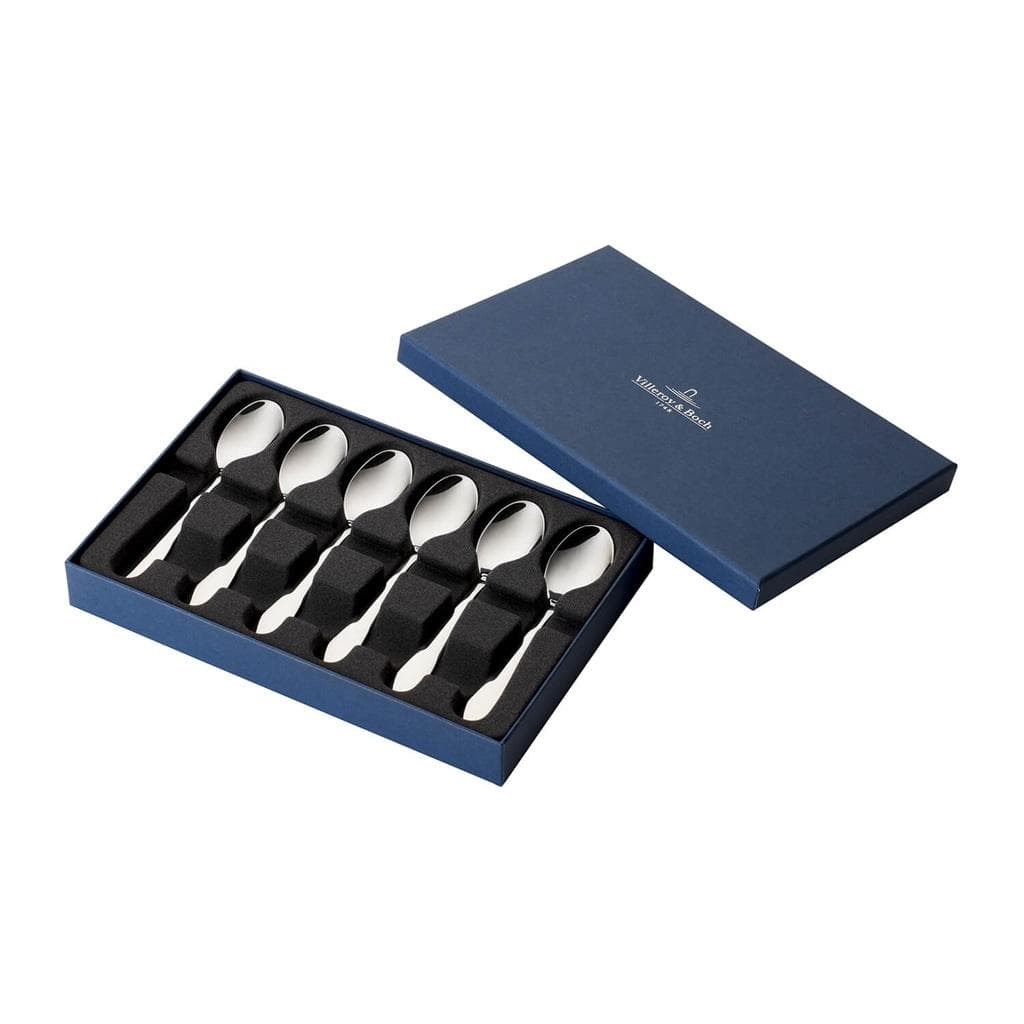 Villeroy & Boch Espressolöffel Oscar Silber Besteck-Set 6-teilig
