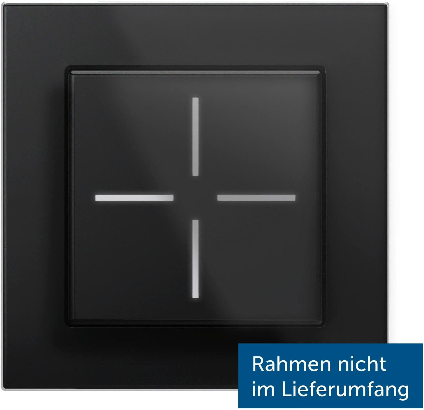 Homematic IP Smarter Lichtschalter Glastaster Schwarz