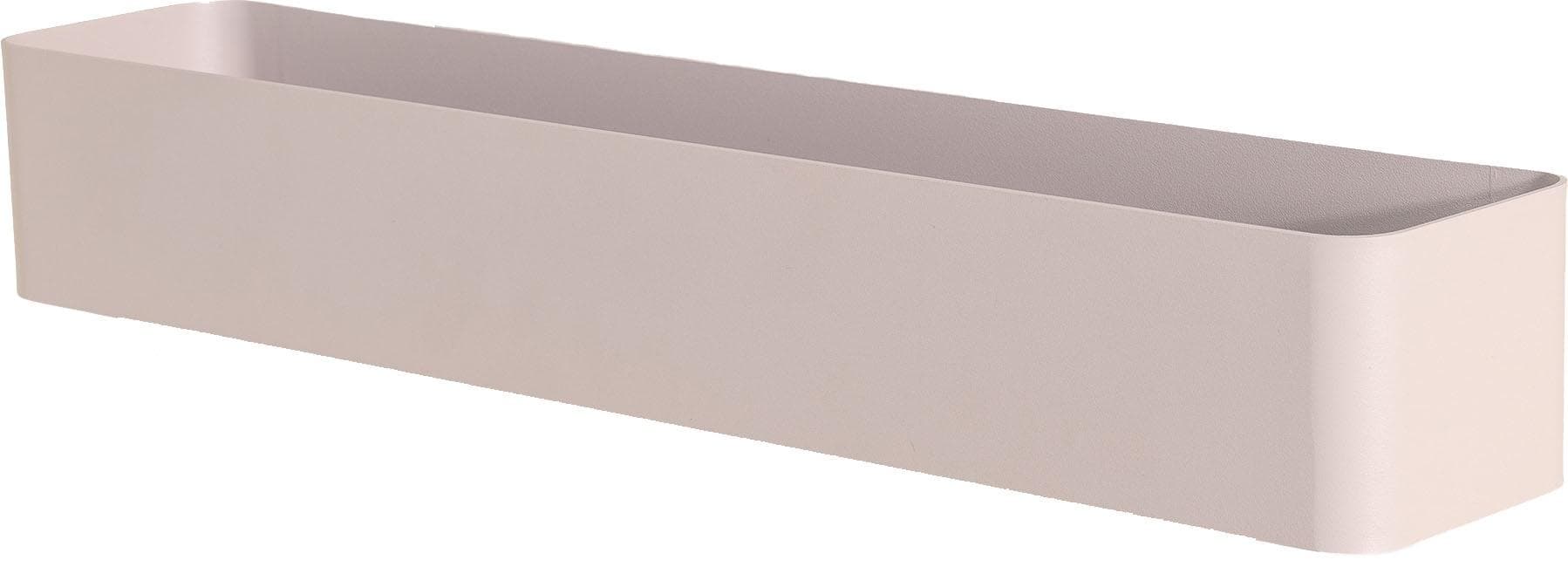 Stilvolles Wandregal aus Stahl in grau (silky taupe)