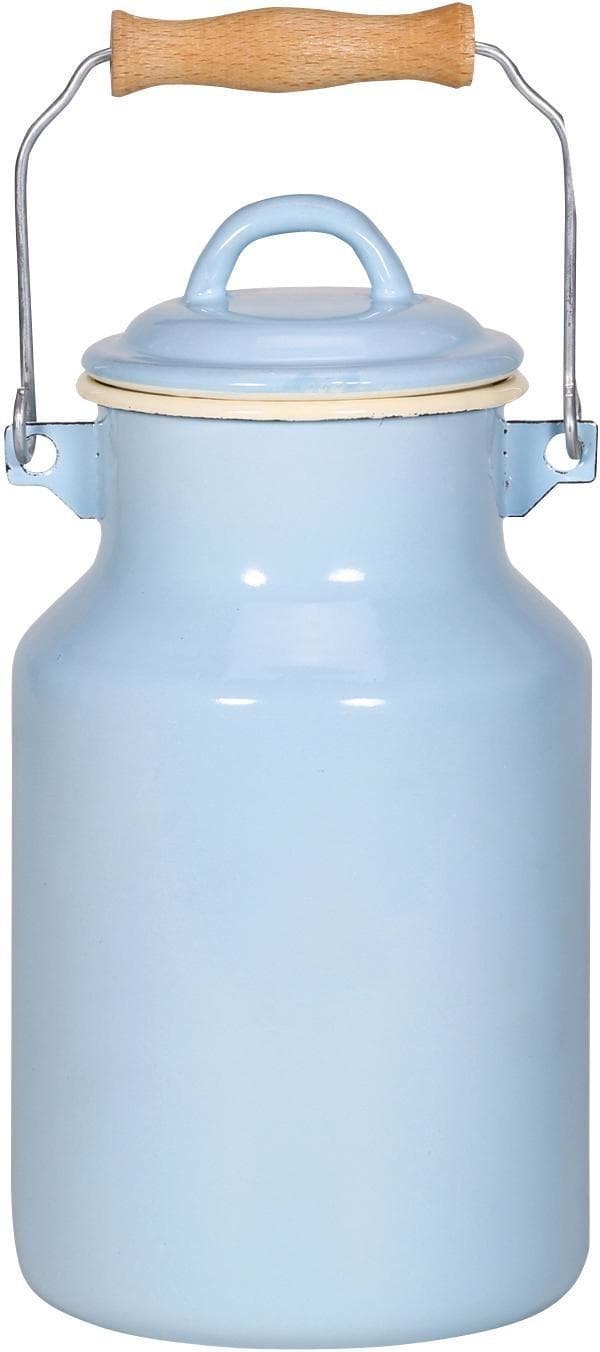 Krüger Milchkanne Sylt Emaille Pastellblau 2 Liter