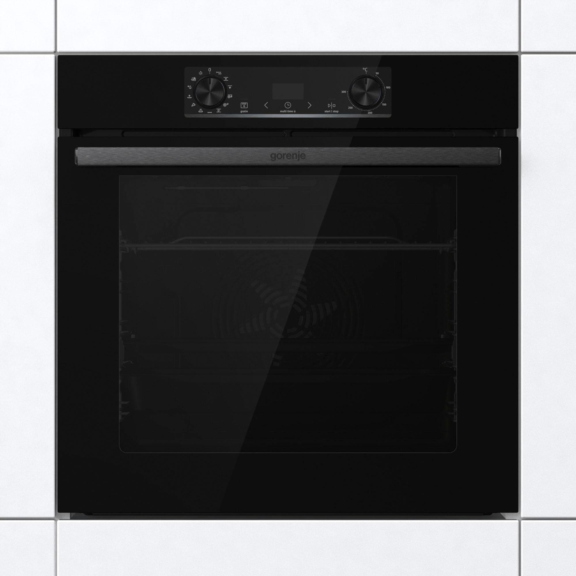 GORENJE Einbaubackofen BOS6737E13 Schwarz AirFry-Funktion