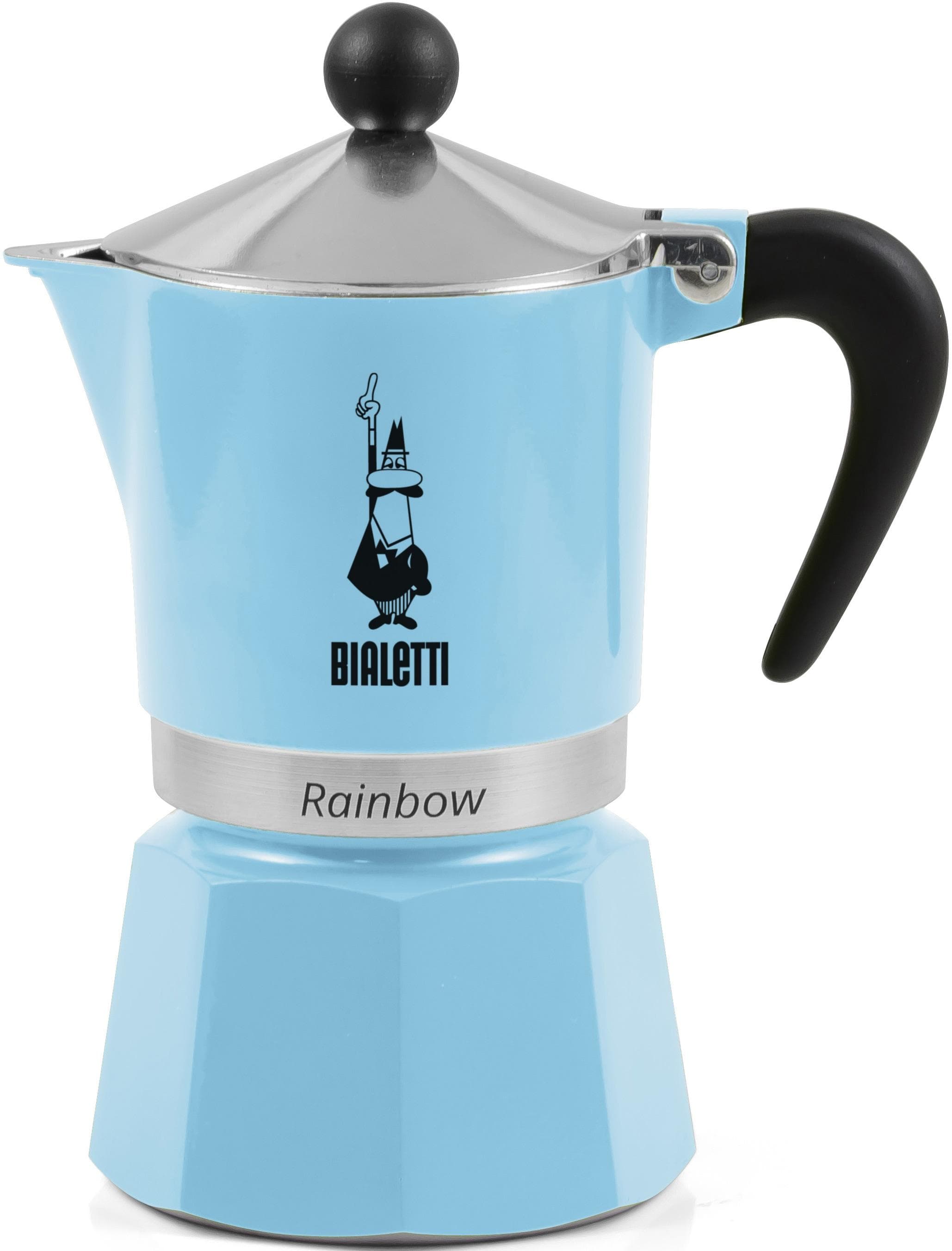 Espressokocher BIALETTI Rainbow 0,13l 3 Tassen Blau