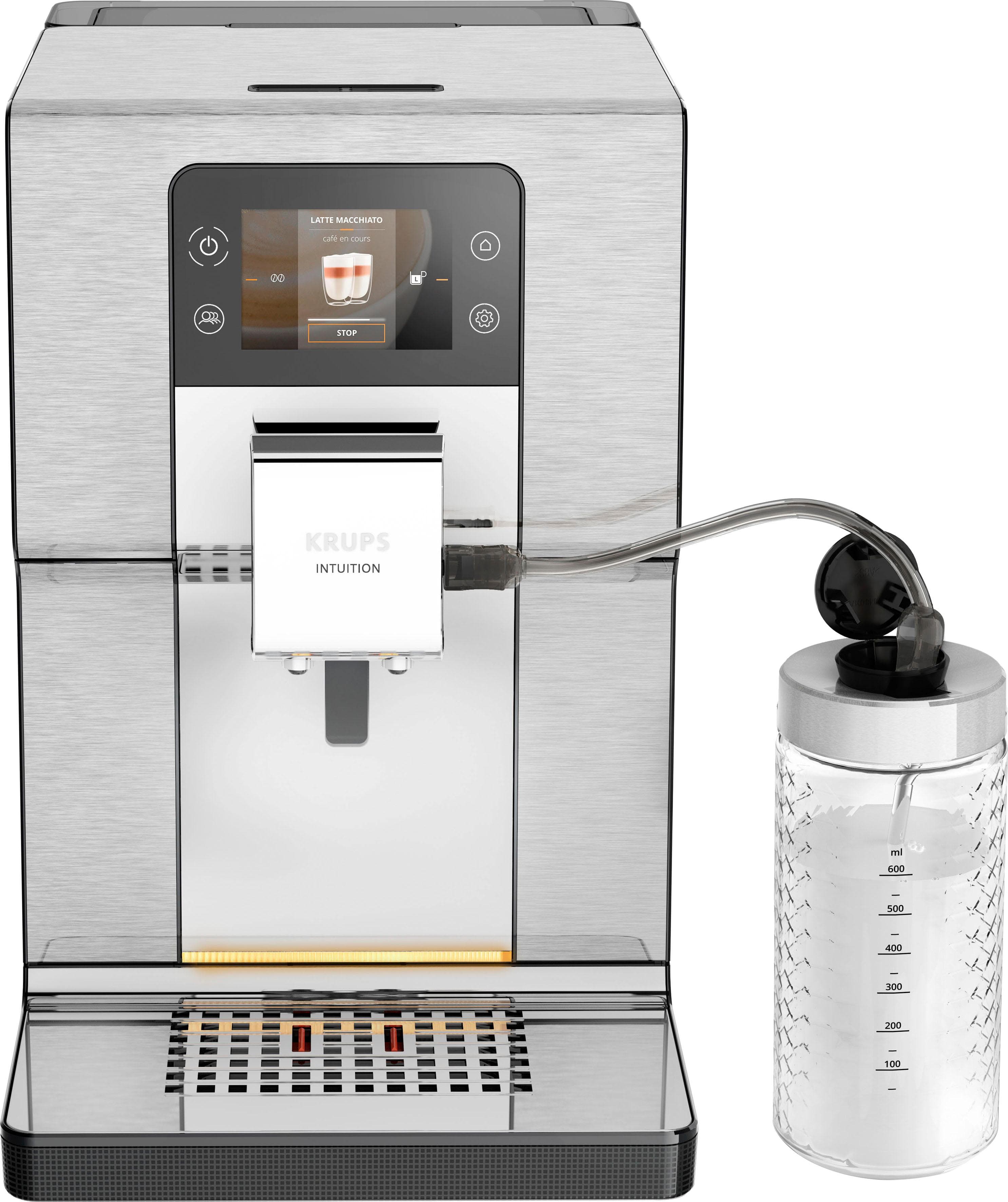 KRUPS Kaffeevollautomat EA877D Intuition Experience+ Schwarz