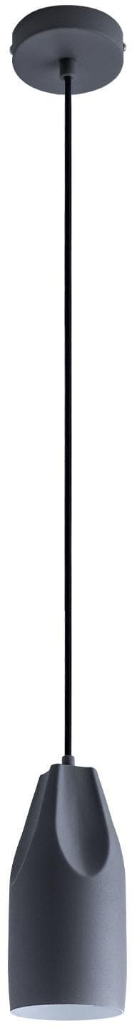 PACO HOME Pendelleuchte HURLEY I Grau Aluminium